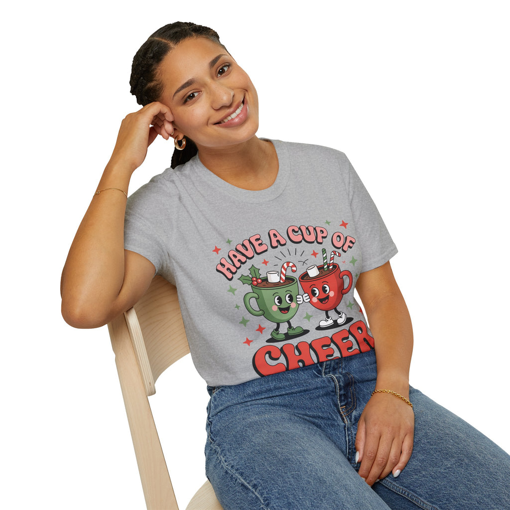 Holiday Cheer T-Shirt for Festive Vibes, Cozy Gifts, Fun Celebrations, Unisex Apparel, Winter Outfits, Christmas Parties