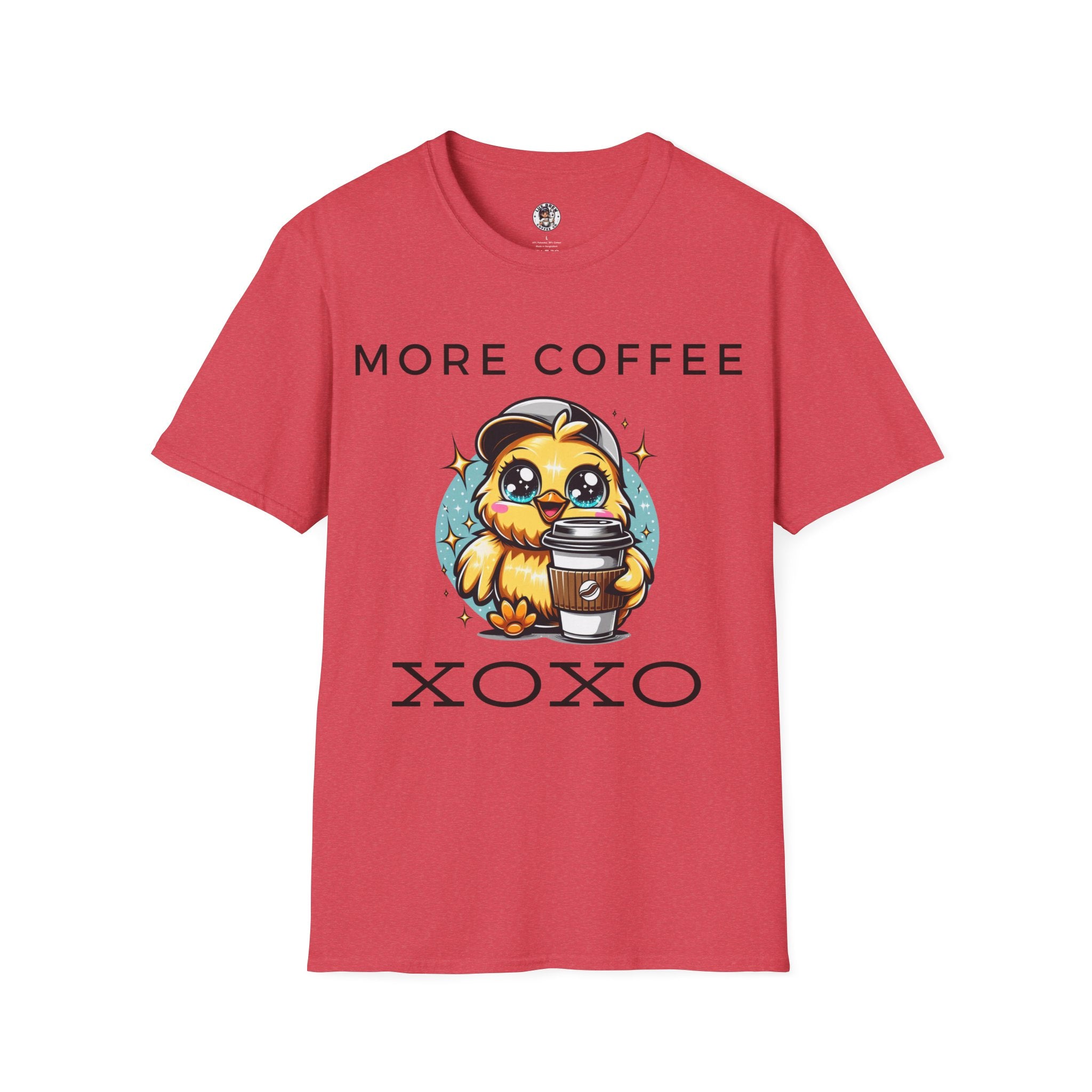 More Coffee XOXO Cute Chick Unisex Softstyle T-Shirt