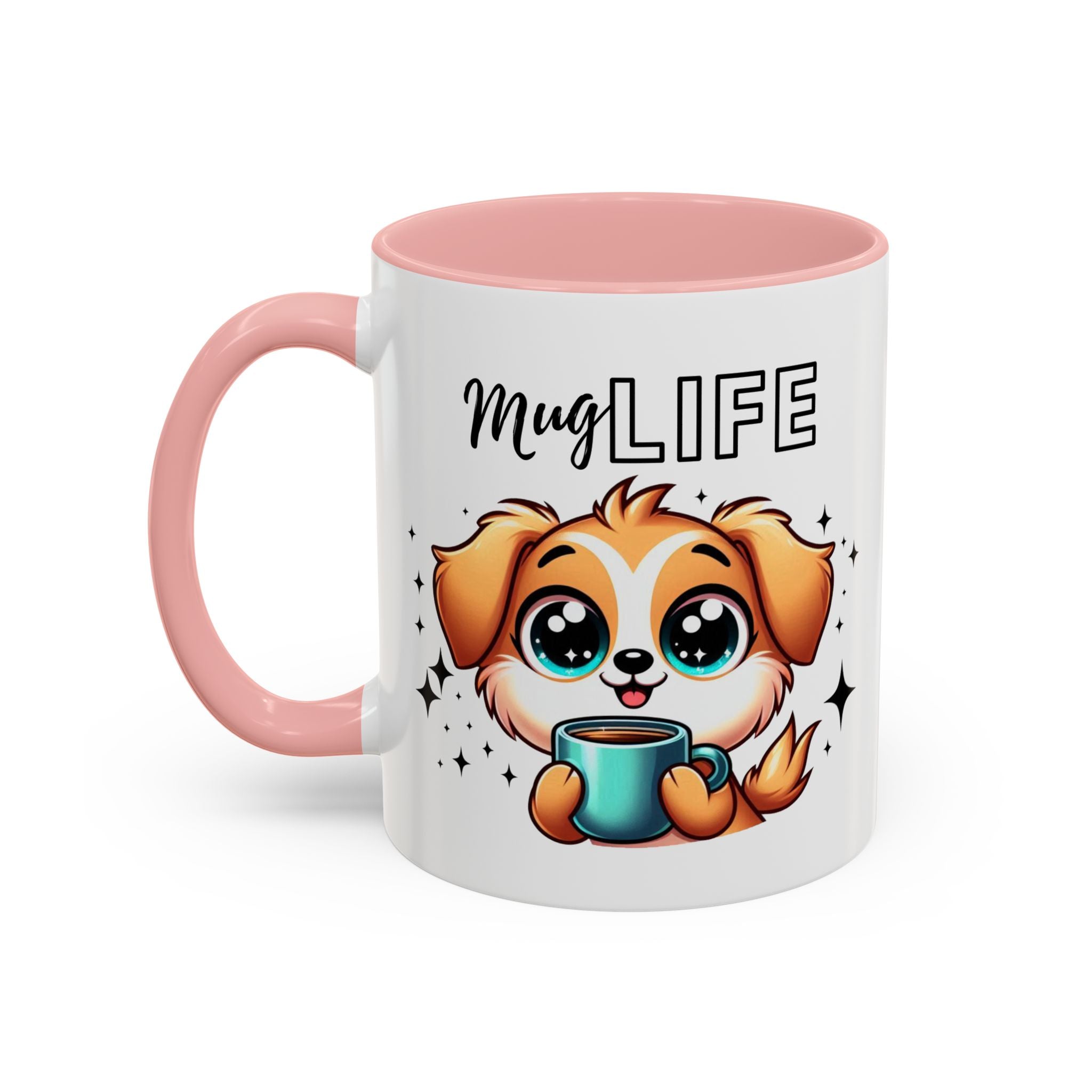 Mug with Cute Dog Design, Perfect Gift for Dog Lovers, Coffee Lovers, Birthday, Home Decor, Mug Life Inspiration