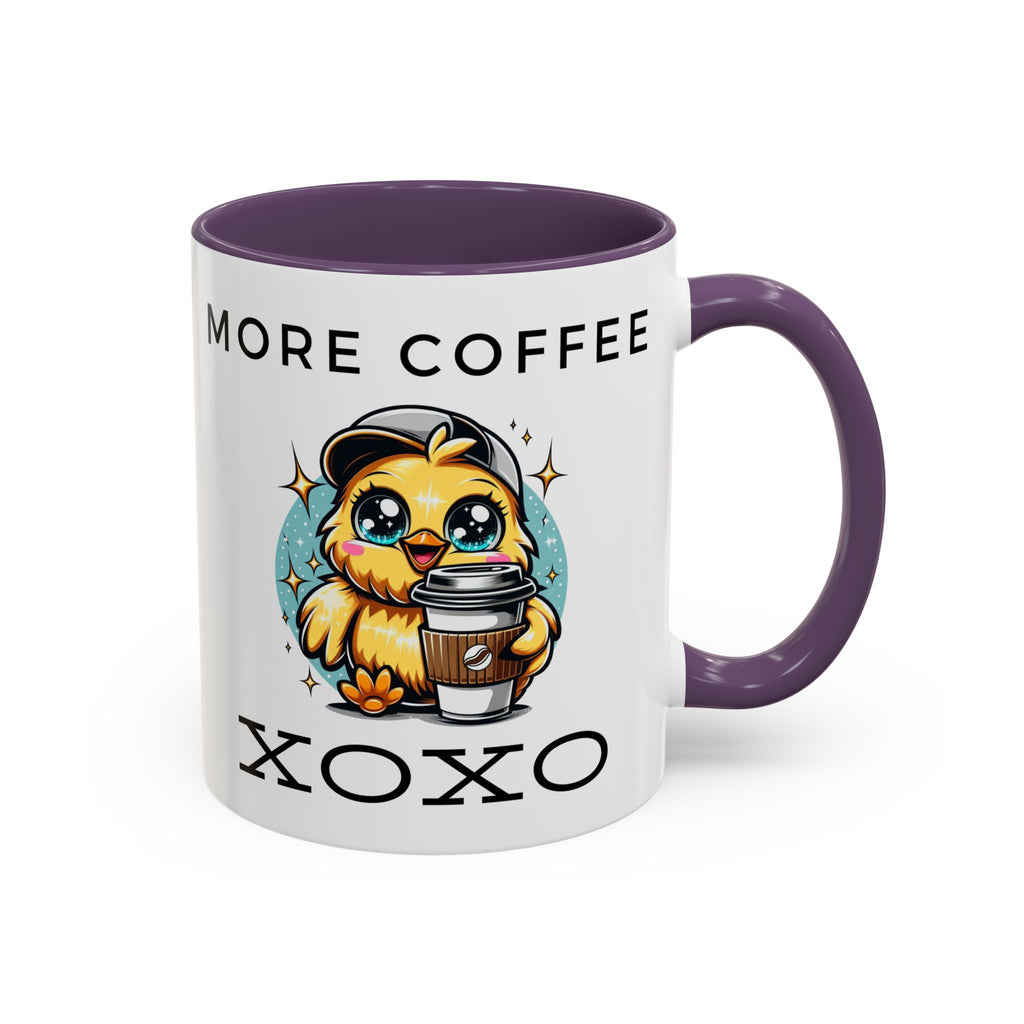 Charming Coffee Mug, Cute Mug with Chick Design, Perfect for Coffee Lovers, Gift for Friends, XOXO Decor
