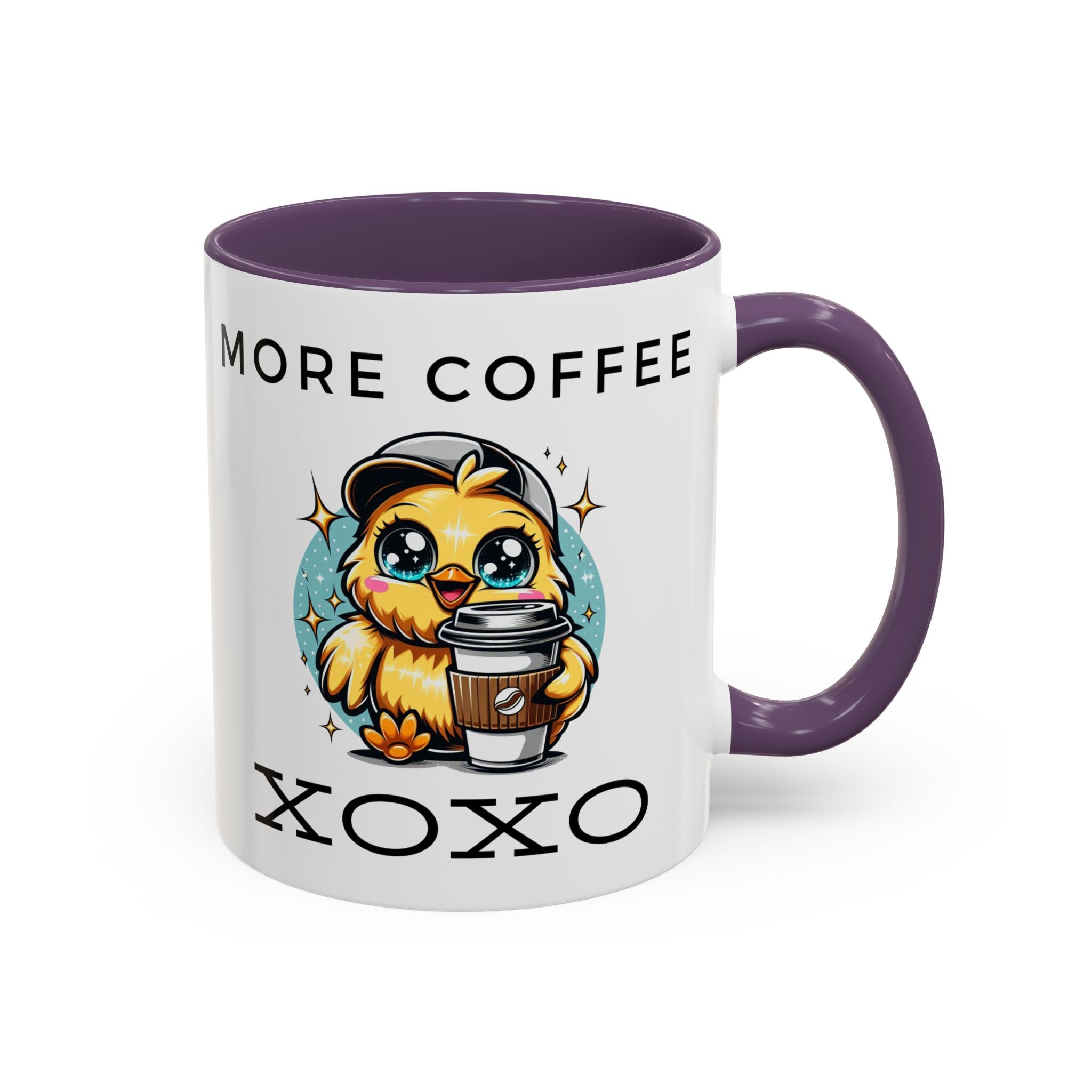 Charming Coffee Mug, Cute Mug with Chick Design, Perfect for Coffee Lovers, Gift for Friends, XOXO Decor