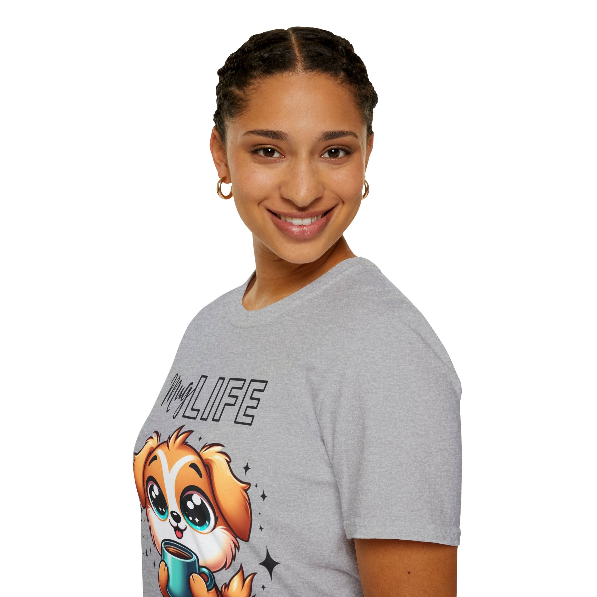 Mug Life Cute Puppy Unisex Softstyle T-Shirt