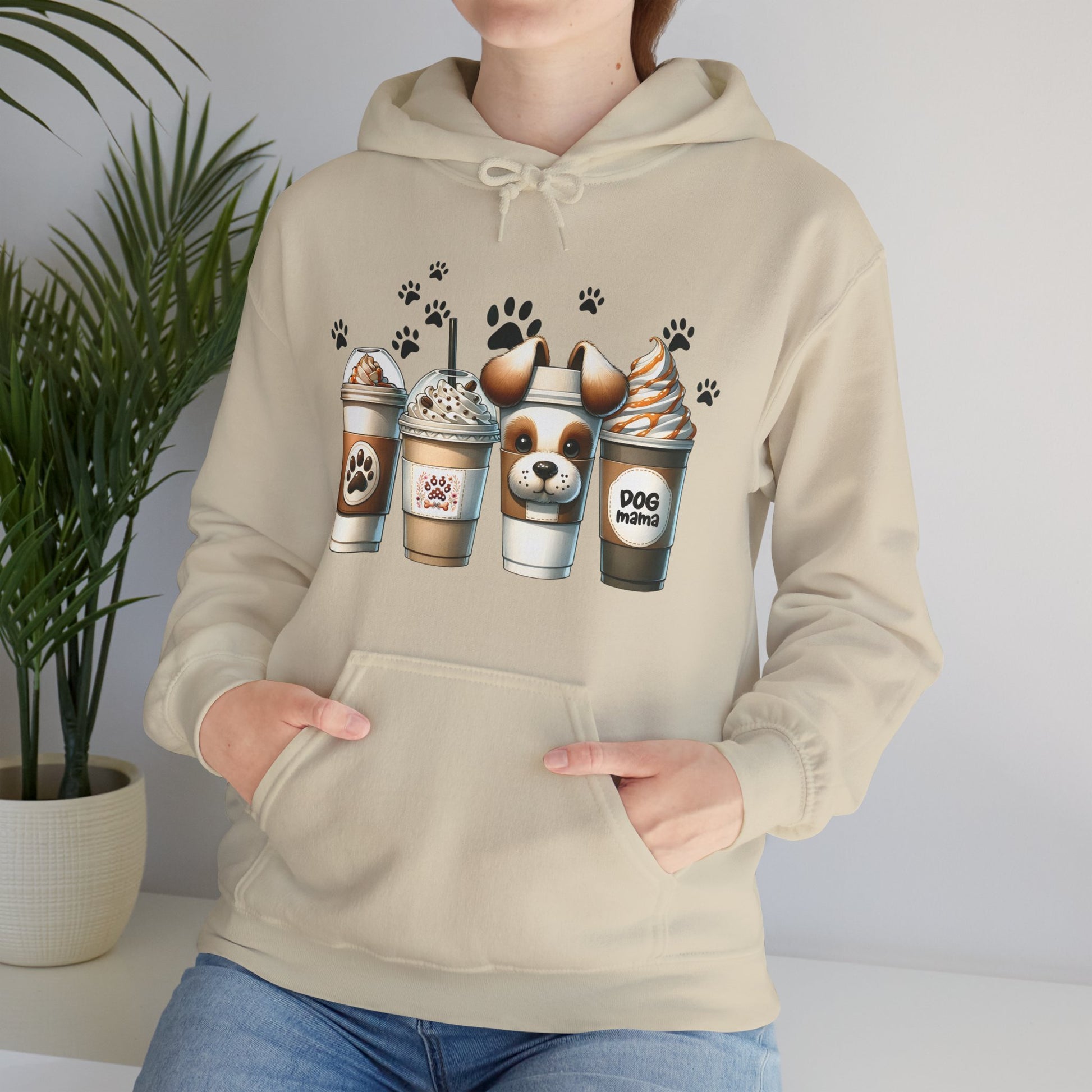 Dog Lover's Hoodie - Cute Paw Print Sweatshirt for Pet Owners