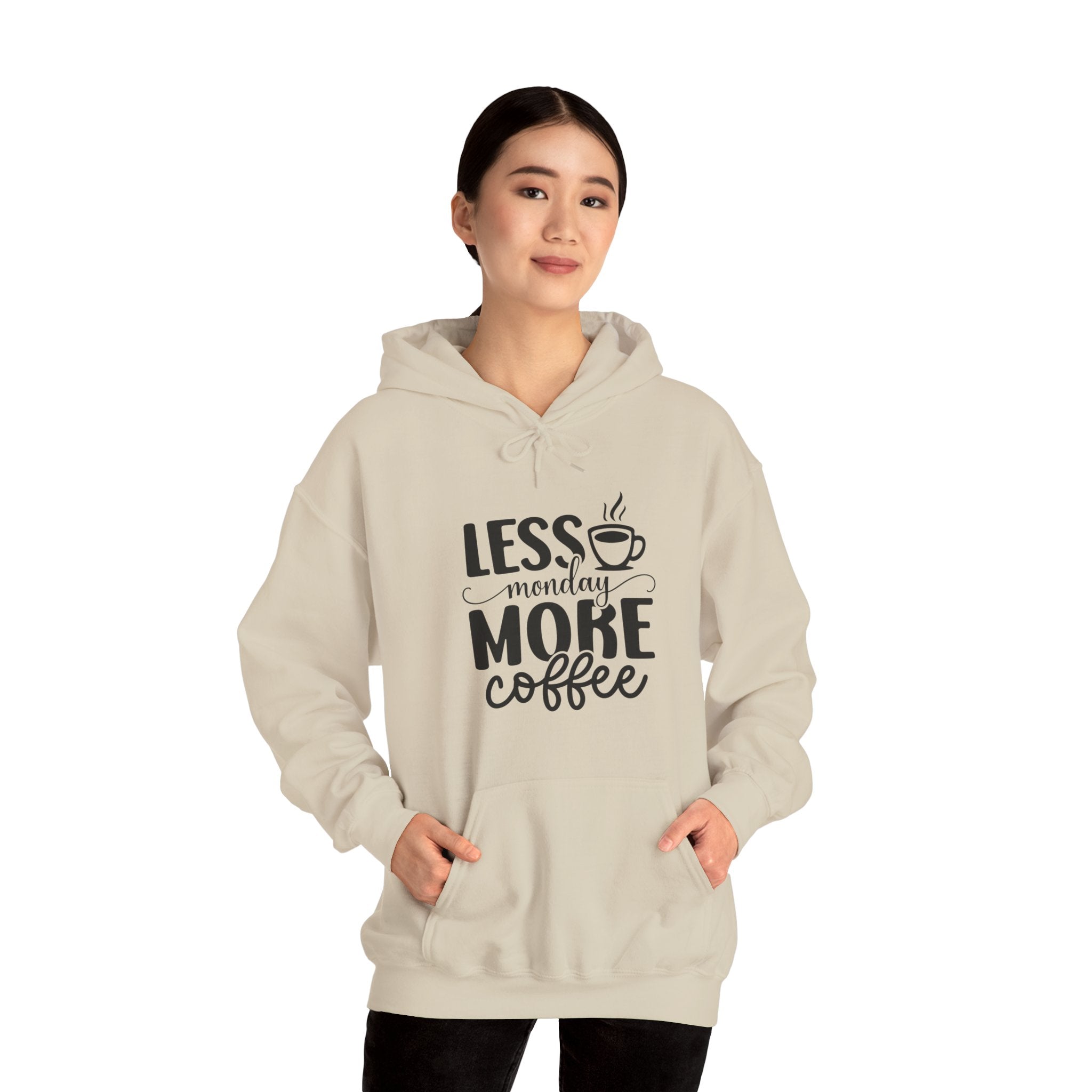 ‘Less Monday, More Coffee’ Hoodie, Perfect for Coffee Lovers