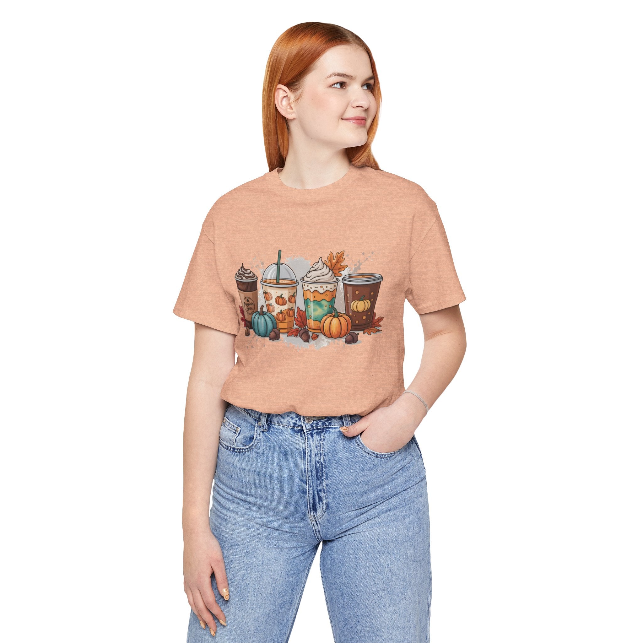Cozy Fall Coffee Shirt, Autumn Vibes Shirt for Coffee Lovers, Unisex Casual Wear