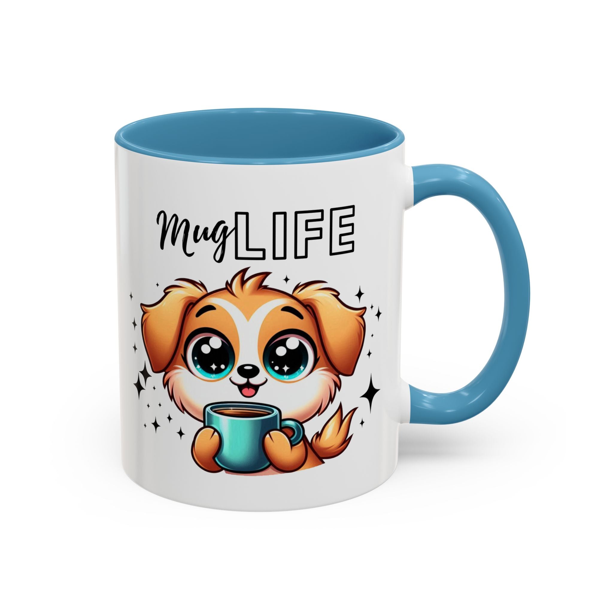 Mug with Cute Dog Design, Perfect Gift for Dog Lovers, Coffee Lovers, Birthday, Home Decor, Mug Life Inspiration