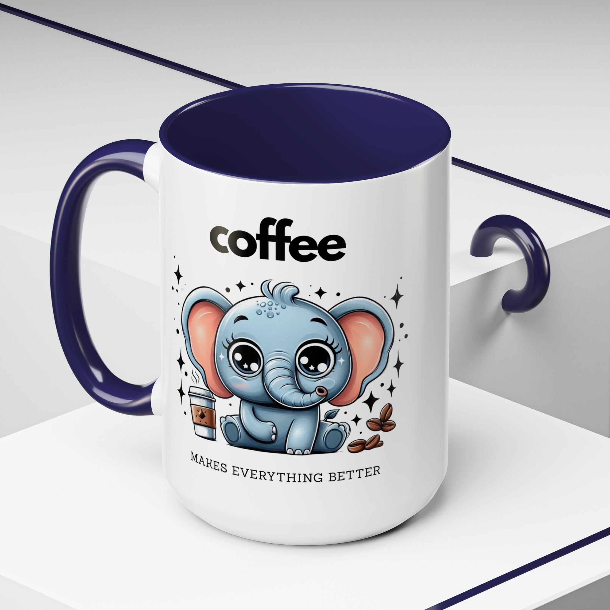 Adorable Elephant Coffee Mug | Cute Animal Gift | Perfect for Coffee Lovers | Mug for Home or Office | Birthday, Holiday Gift