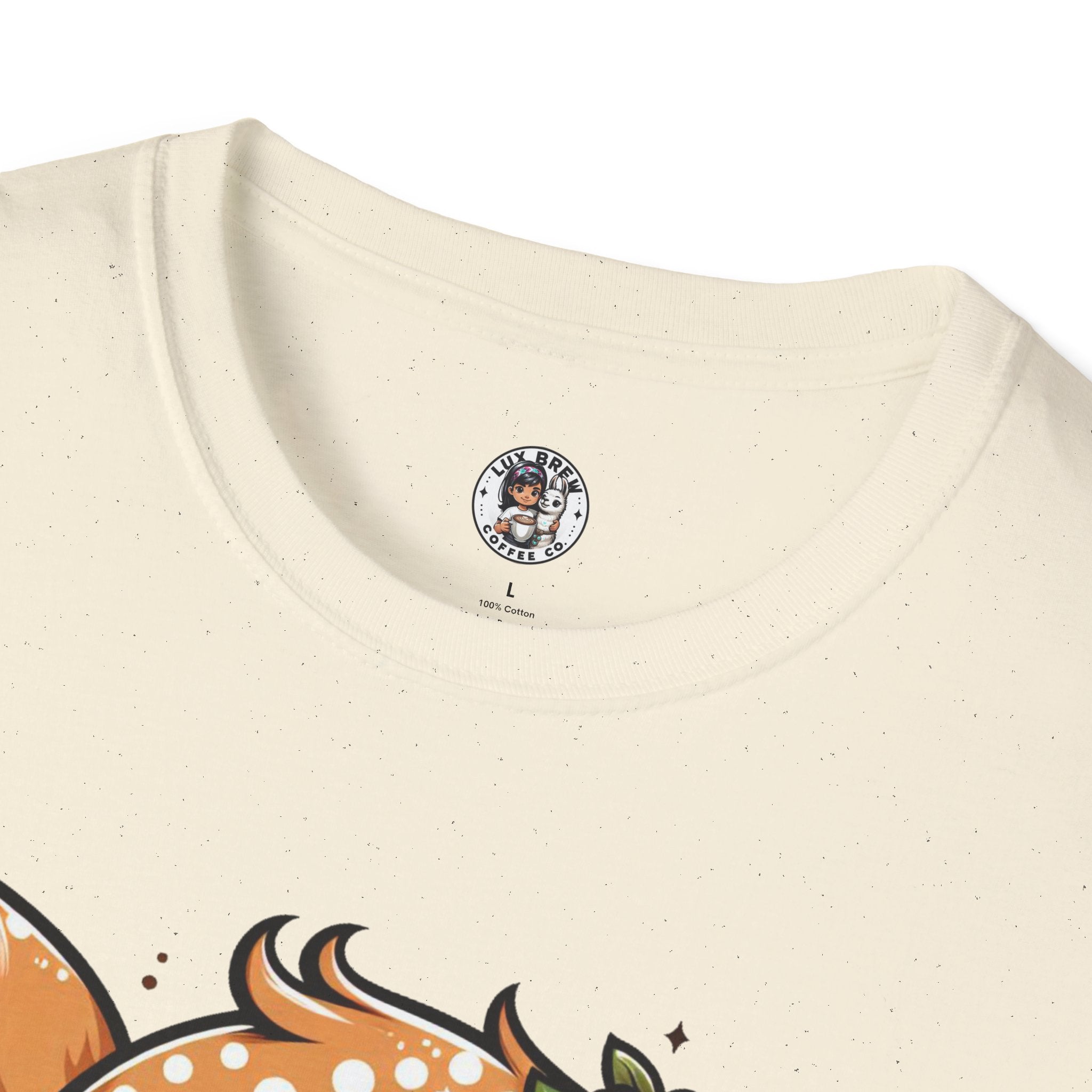 Coffee First Cute Baby Deer Unisex Softstyle T-Shirt
