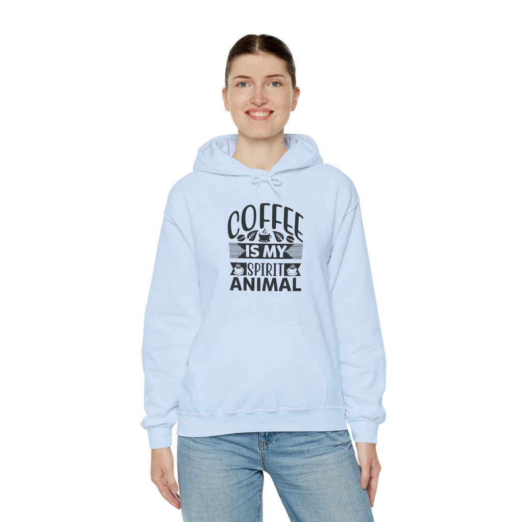 Coffee Is My Spirit Animal Hoodie – Funny Coffee Lover Pullover, Hoodie for Coffee Lovers, Unisex Hoodie
