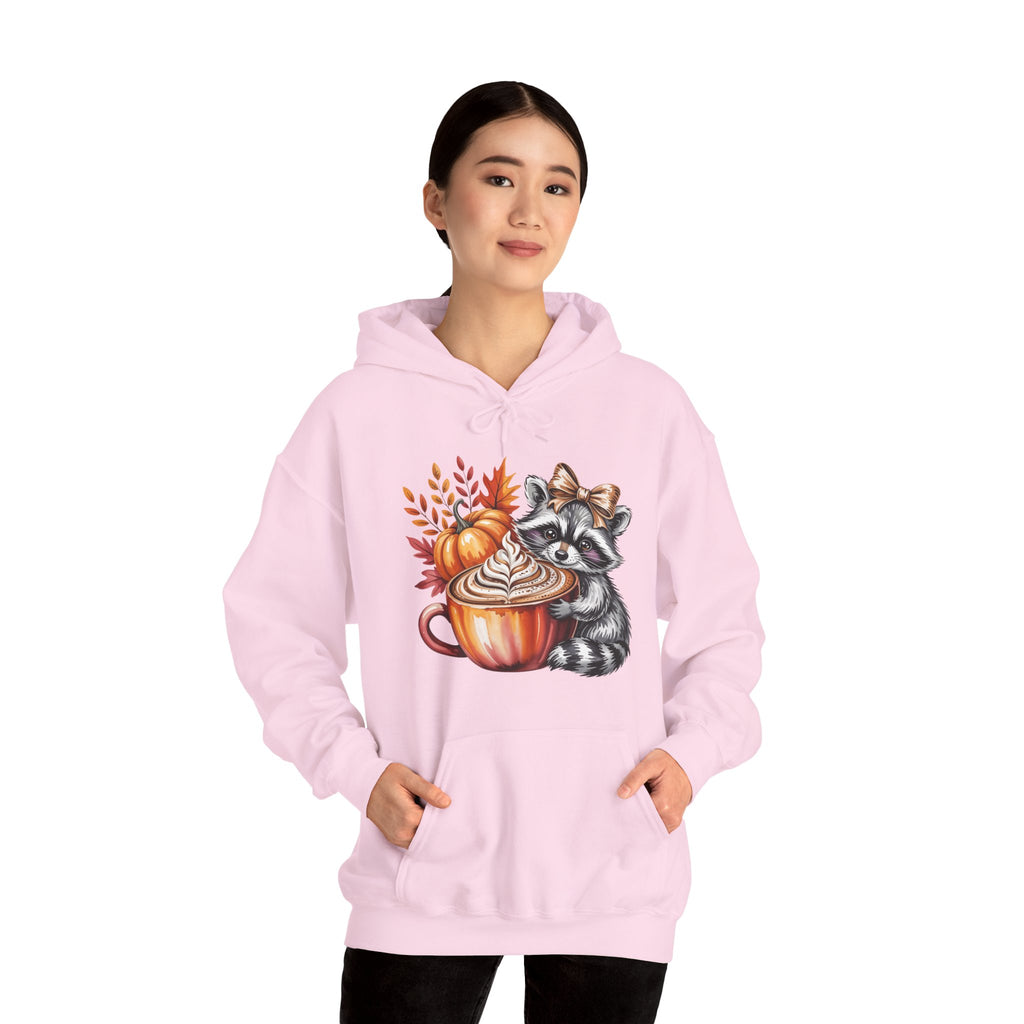 Cozy Raccoon Sweatshirt | Autumn Hoodie, Fall Fashion, Cute Unisex Pullover, Pumpkin Spice Lover Gift, Seasonal Outfit