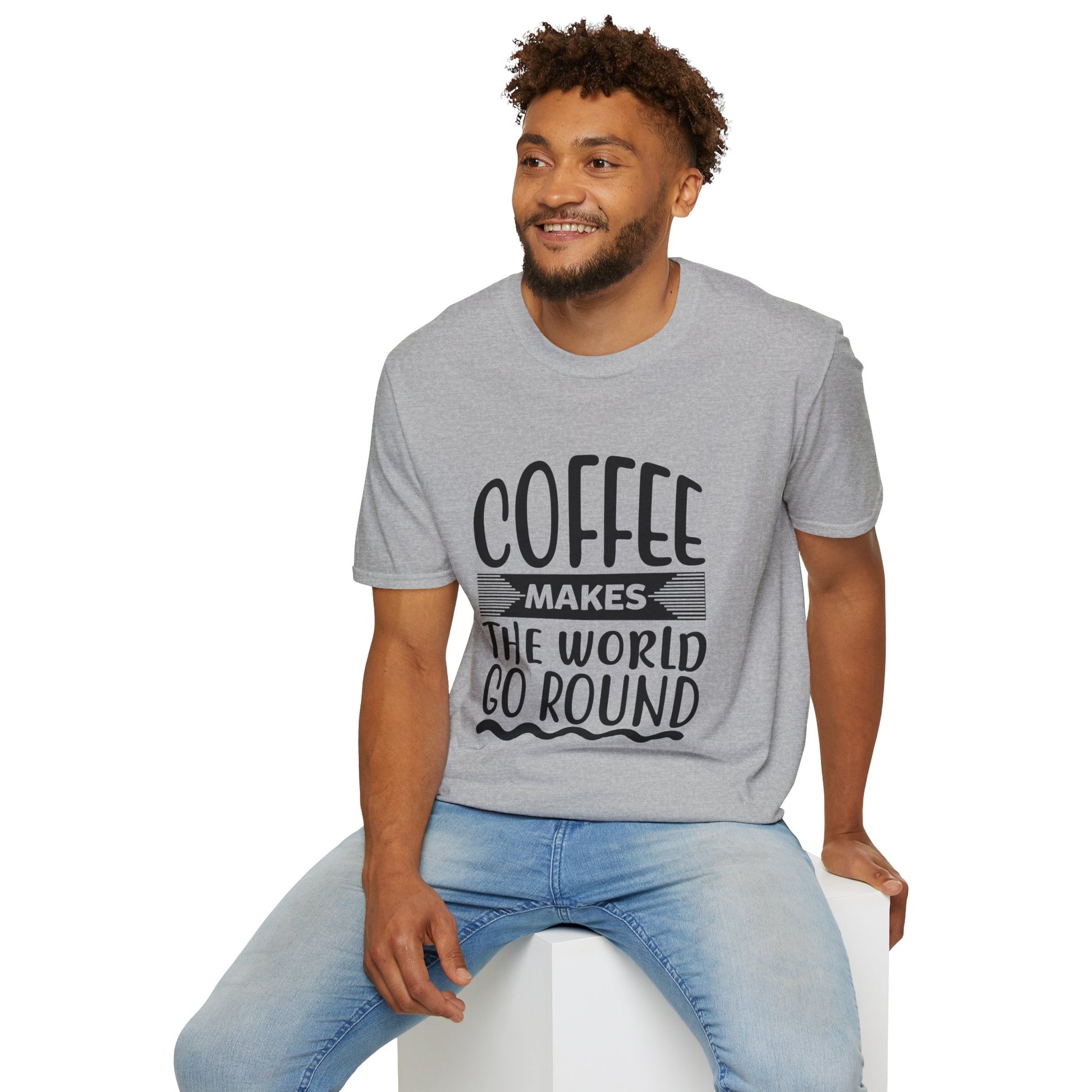 Coffee Makes the World Go Round Unisex T-Shirt, T-Shirt for Coffee Lovers