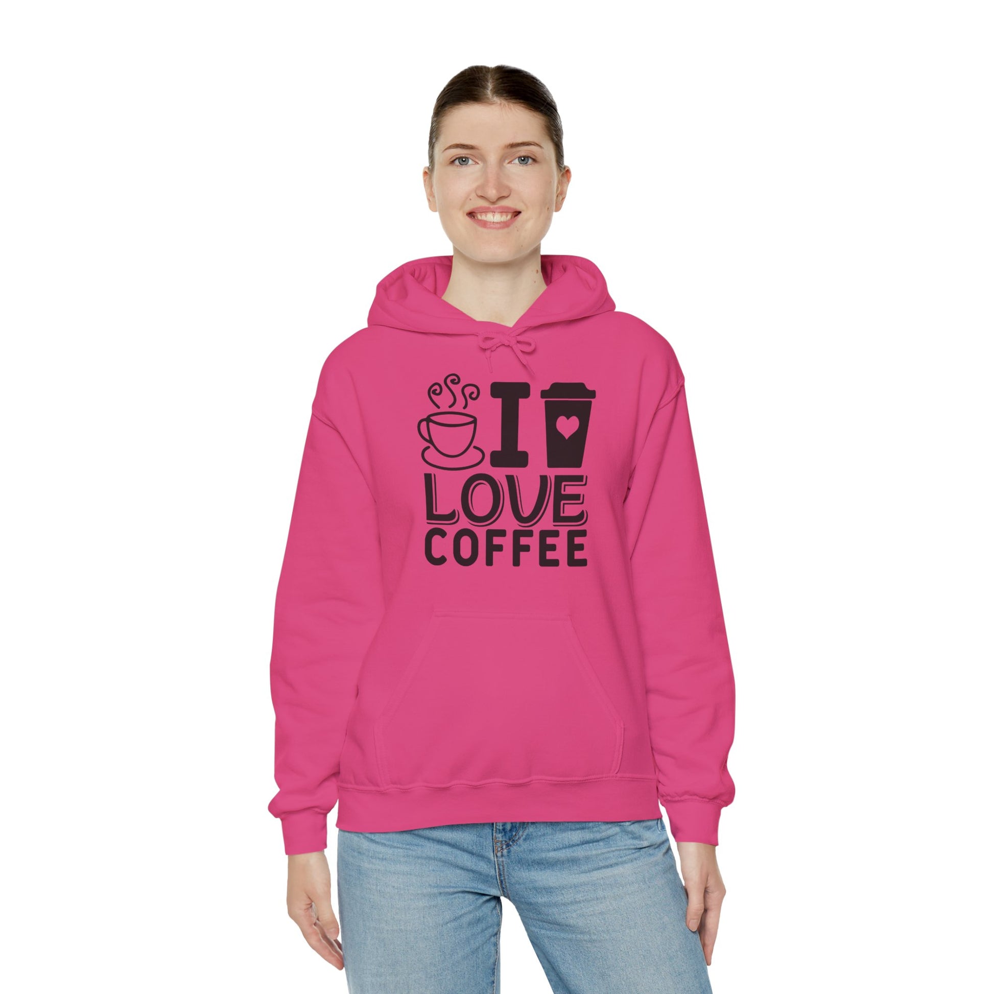 I Love Coffee Hoodie – Cozy Gift for Coffee Lovers