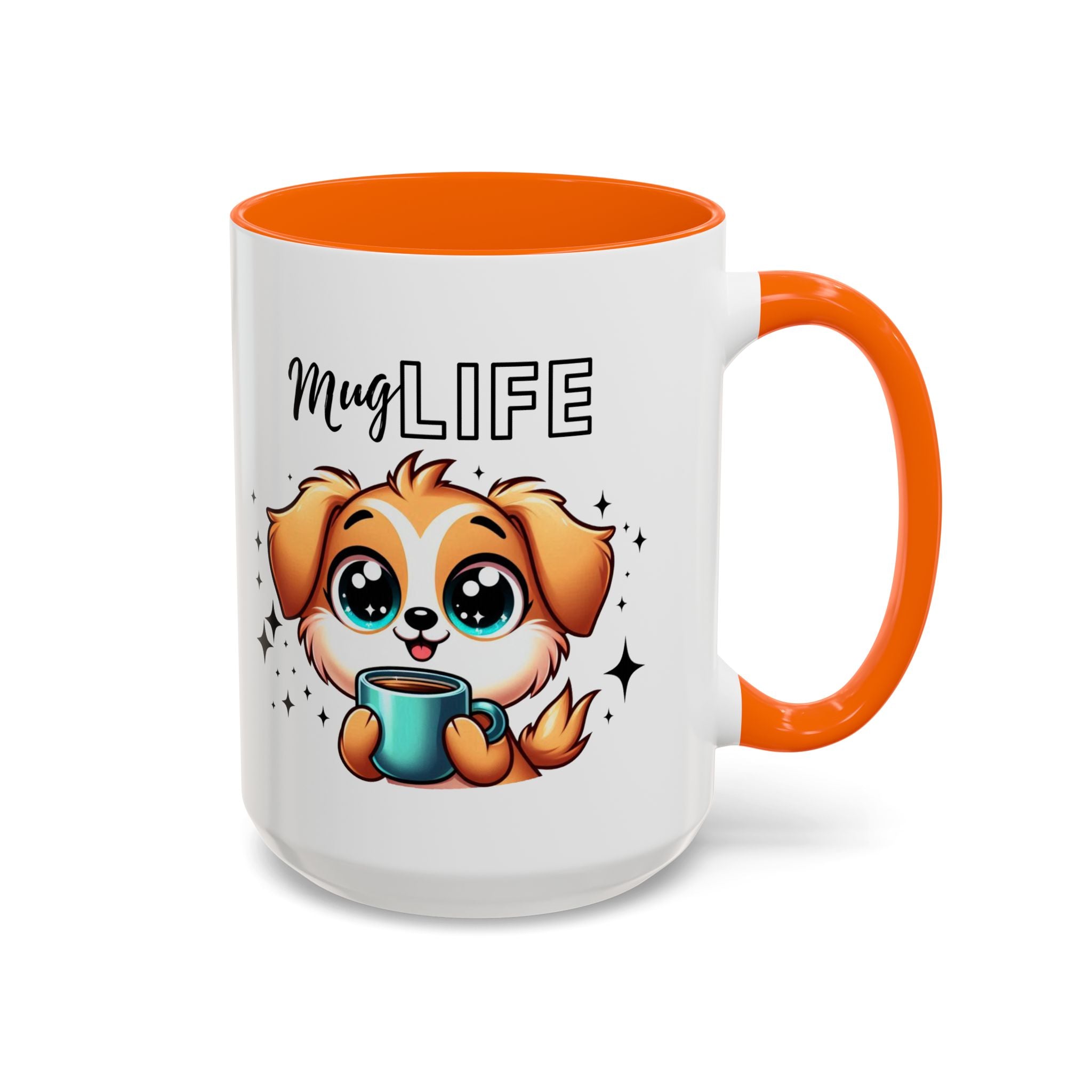 Mug with Cute Dog Design, Perfect Gift for Dog Lovers, Coffee Lovers, Birthday, Home Decor, Mug Life Inspiration