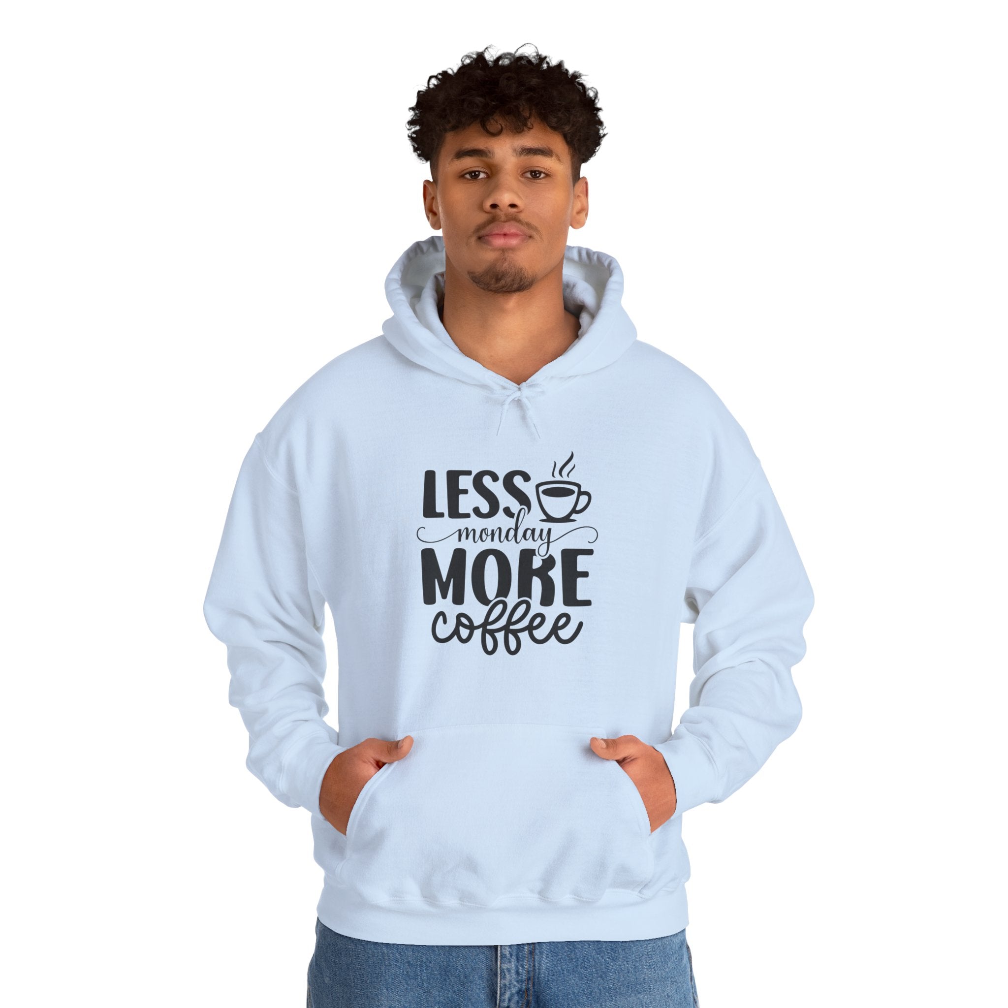 ‘Less Monday, More Coffee’ Hoodie, Perfect for Coffee Lovers