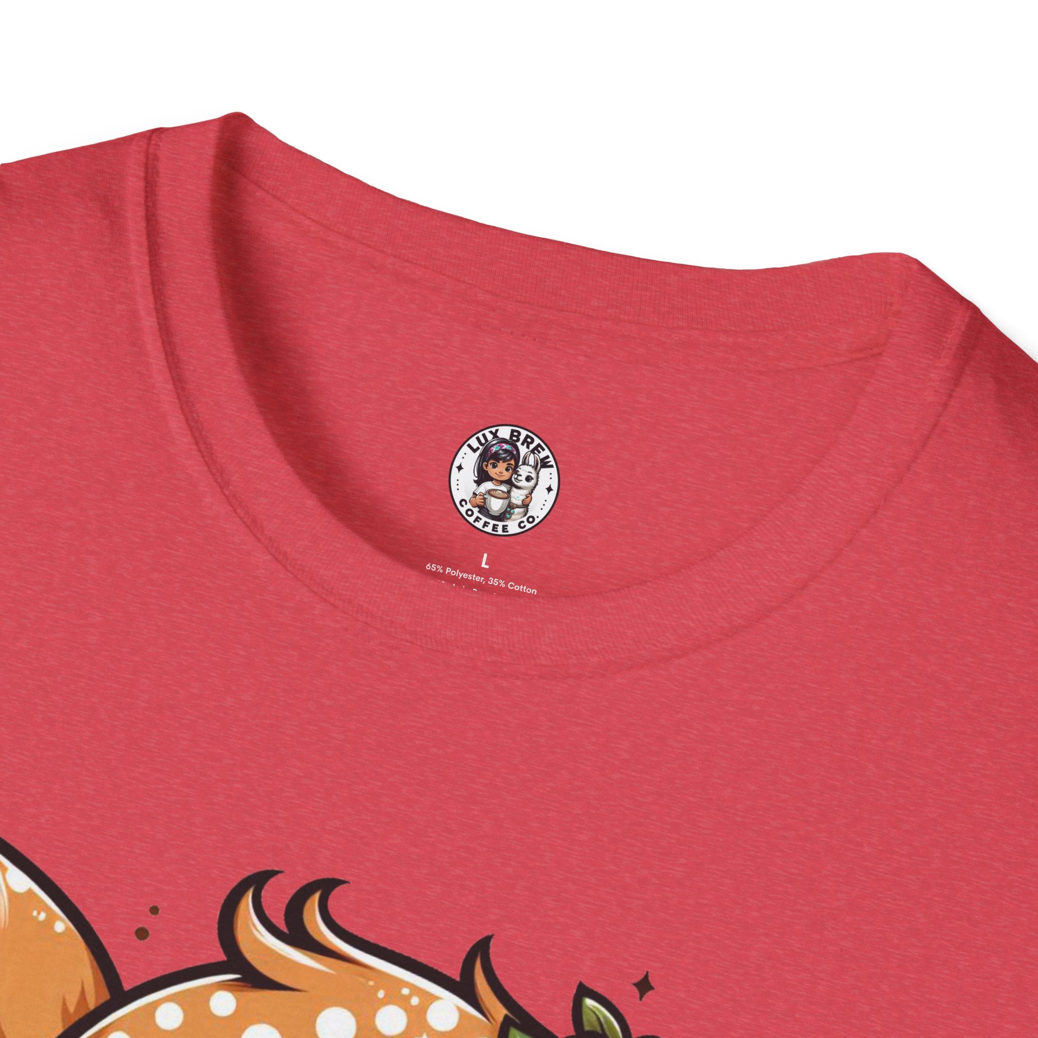 Coffee First Cute Baby Deer Unisex Softstyle T-Shirt
