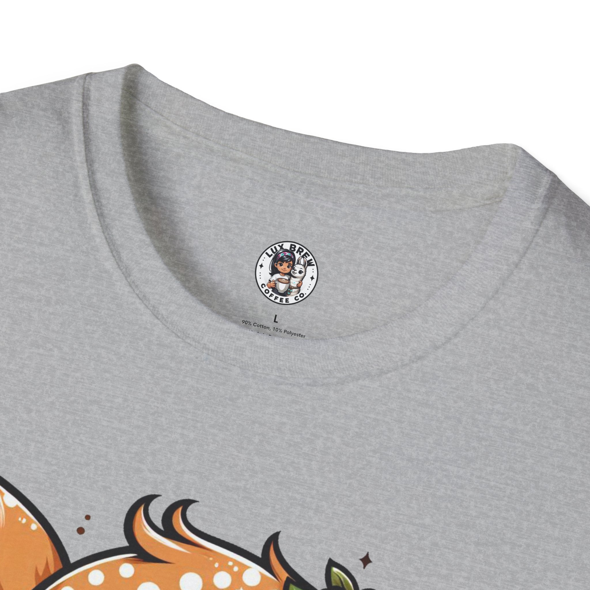 Coffee First Cute Baby Deer Unisex Softstyle T-Shirt