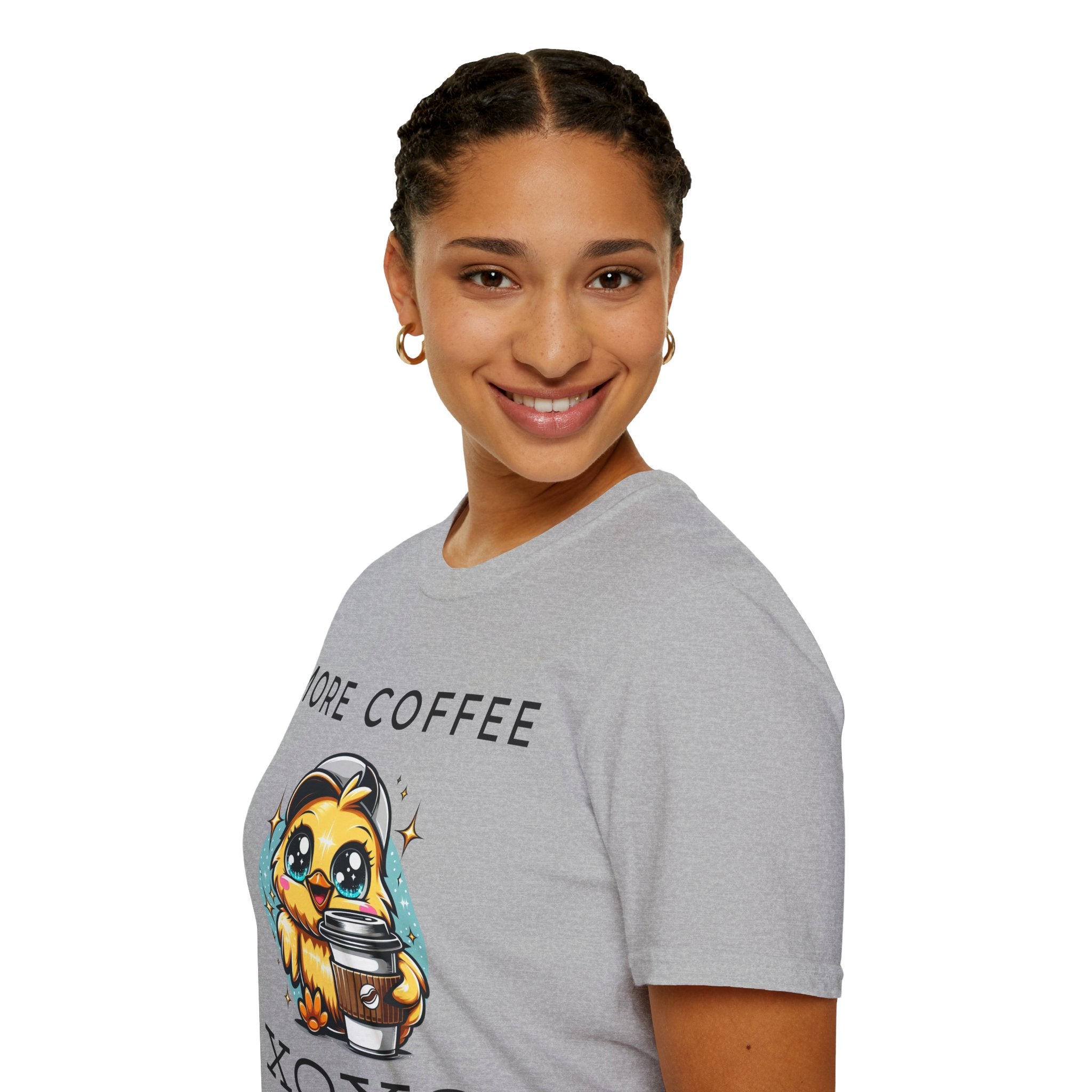 More Coffee XOXO Cute Chick Unisex Softstyle T-Shirt