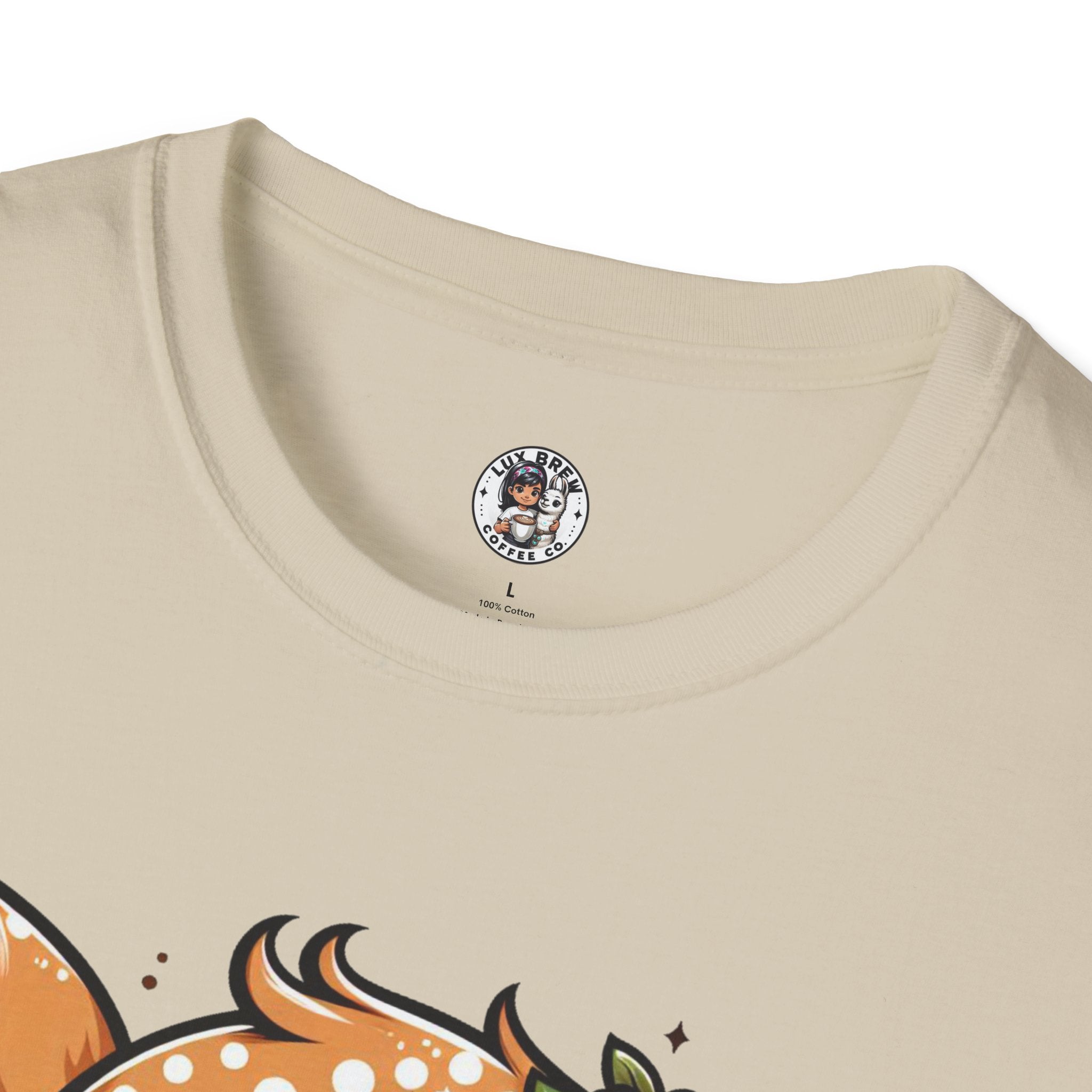 Coffee First Cute Baby Deer Unisex Softstyle T-Shirt