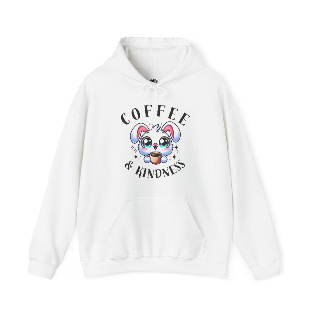 Coffee & Kindness Hoodie | Cute Animal Sweatshirt | Unisex Hoodie Gift for Pet Lovers | Cozy Gift for Dog Owners | Fun Casual Wear