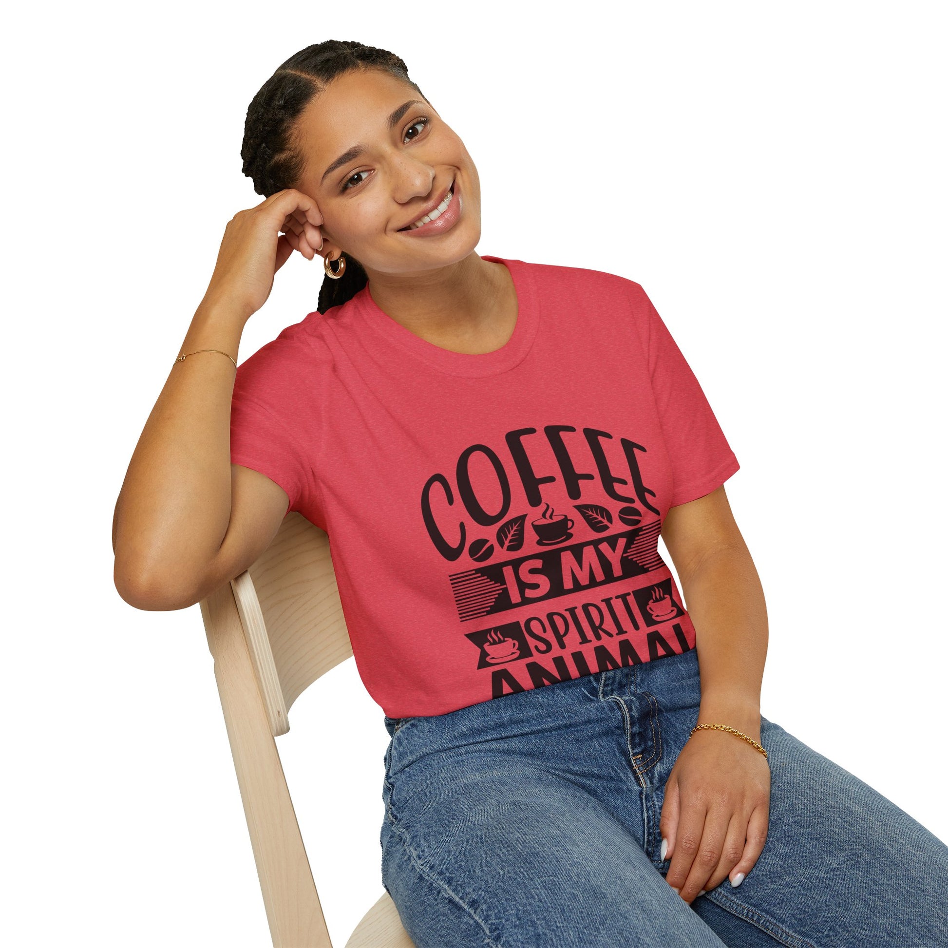 Coffee Is My Spirit Animal Unisex T-Shirt, T-Shirt for Coffee Lovers