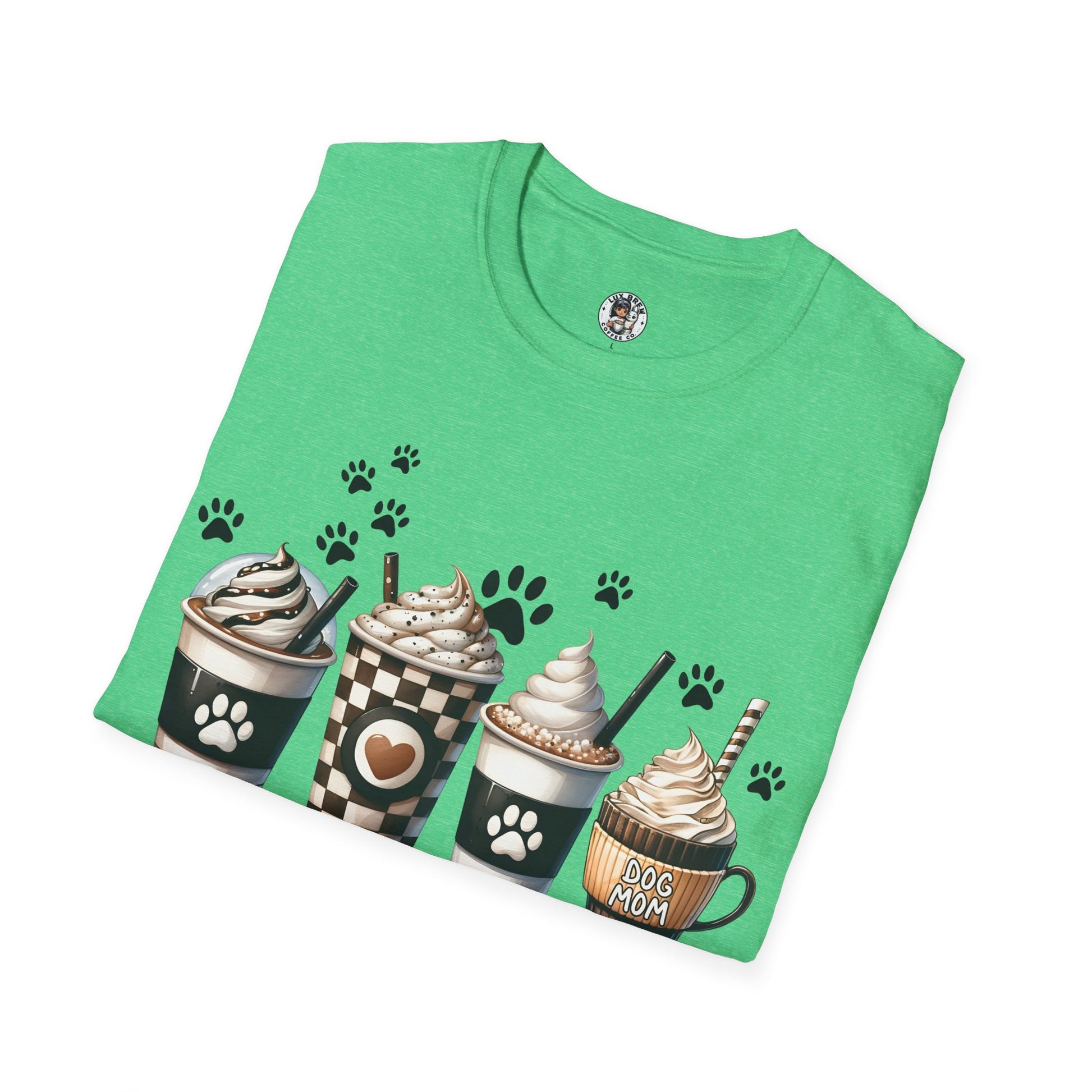 Dog Mom T-Shirt, Coffee Lovers Dog Mom T-Shirt, Coffee Lovers T-Shirt