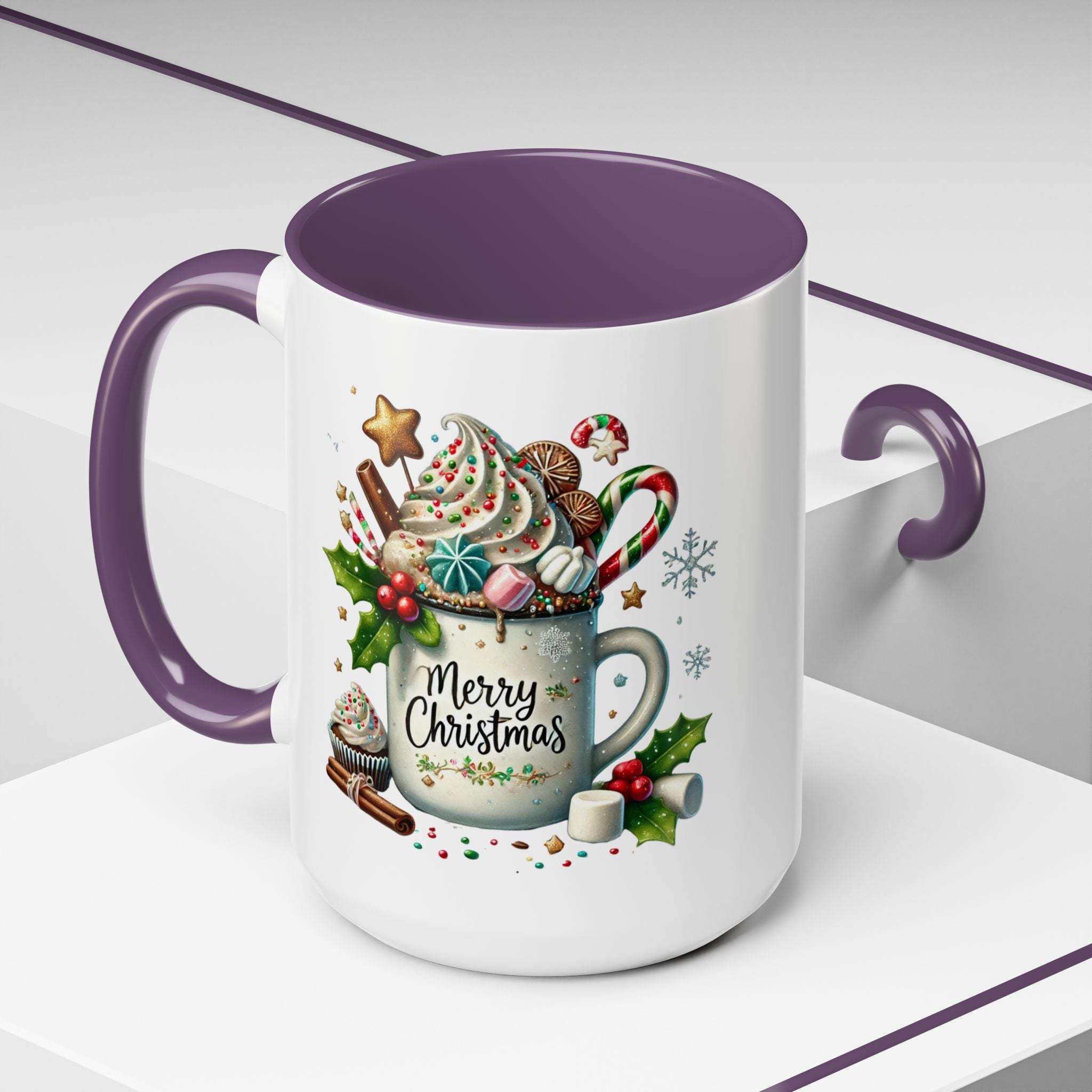 Festive Holiday Coffee Mug, Merry Christmas, Gift for Coffee Lovers, Winter Decor, Seasonal Drinkware, Hot Cocoa Mug