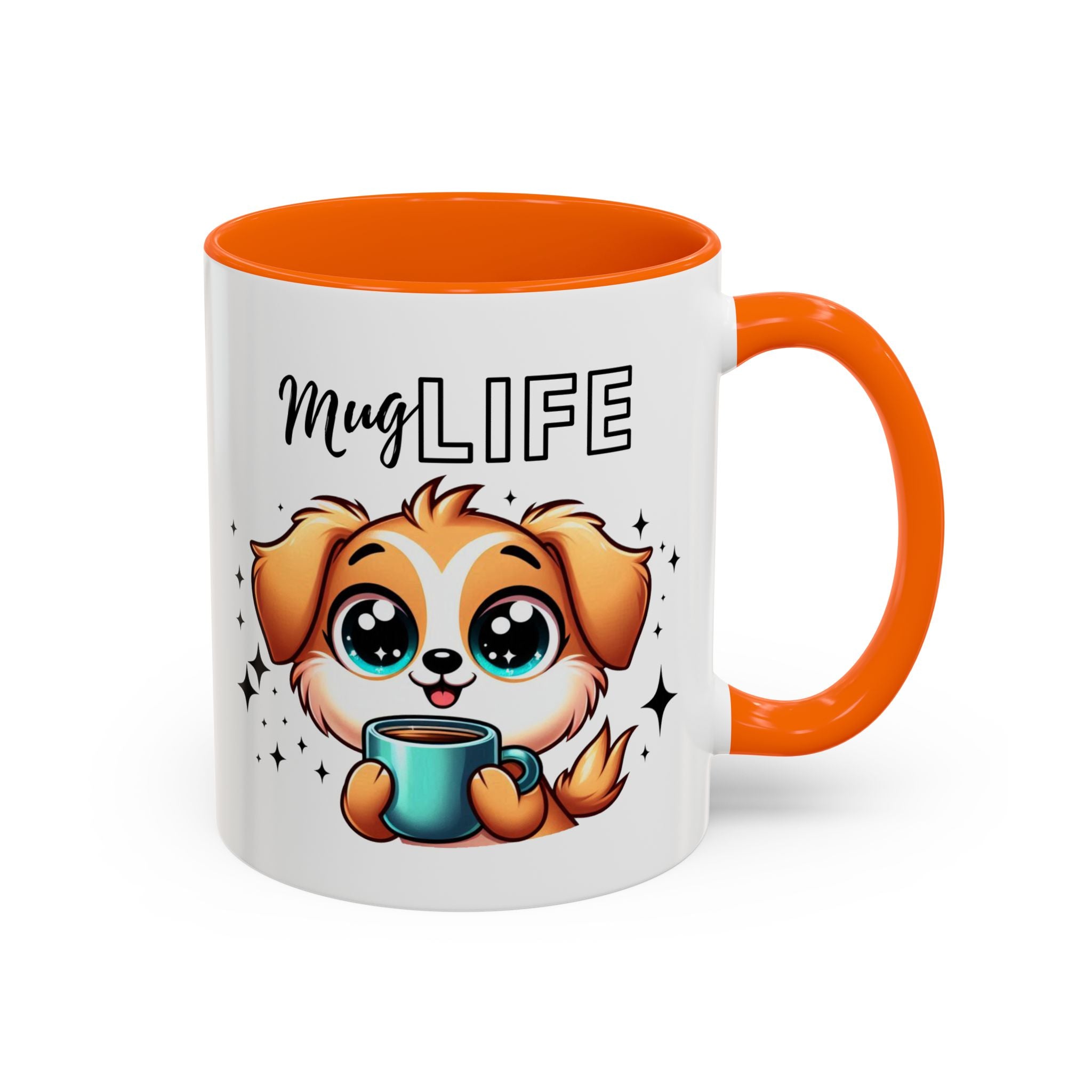 Mug with Cute Dog Design, Perfect Gift for Dog Lovers, Coffee Lovers, Birthday, Home Decor, Mug Life Inspiration