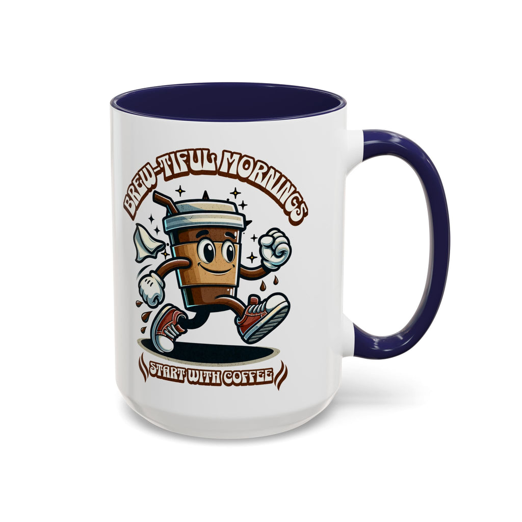 Coffee Mug (11, 15oz), Brew-tiful Mornings start with coffee mug, Coffee lovers mug