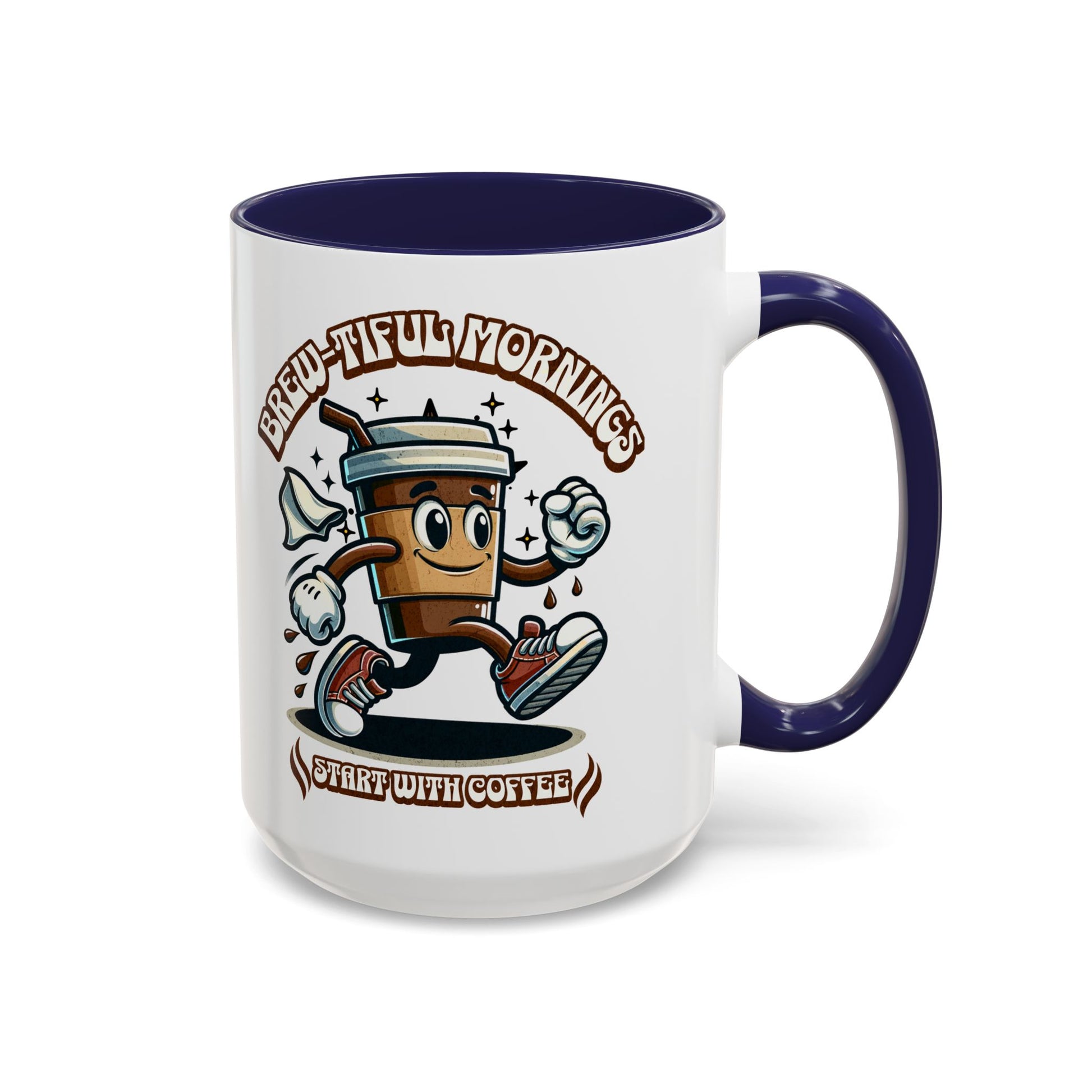 Coffee Mug (11, 15oz), Brew-tiful Mornings start with coffee mug, Coffee lovers mug
