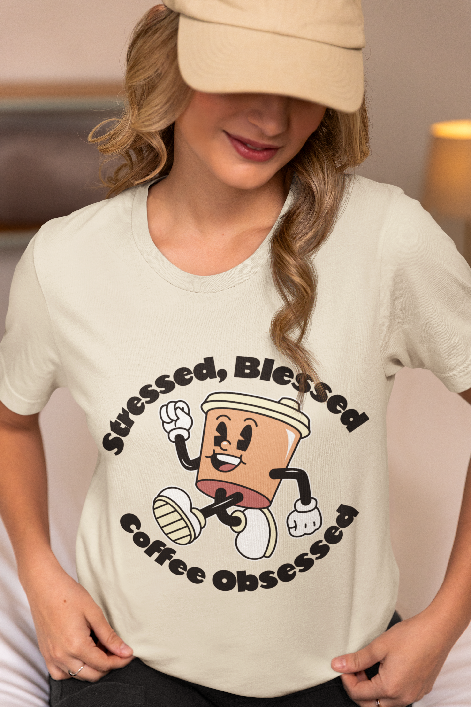 Stressed, Blessed, Coffee Obsessed T-Shirt, Unisex Softstyle T-Shirt, Coffee Lovers T-Shirt, Shirt for him, Shirt for her