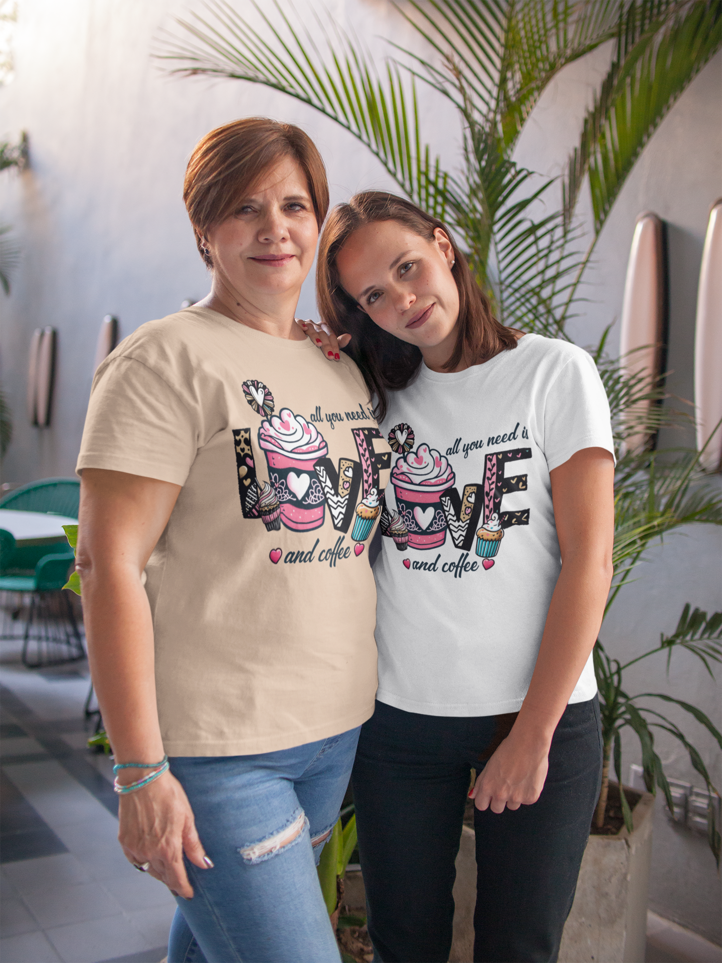 All you need is Love and Coffee T-Shirt, Coffee Lovers Unisex Softstyle T-Shirt, Coffee Lovers T-Shirt