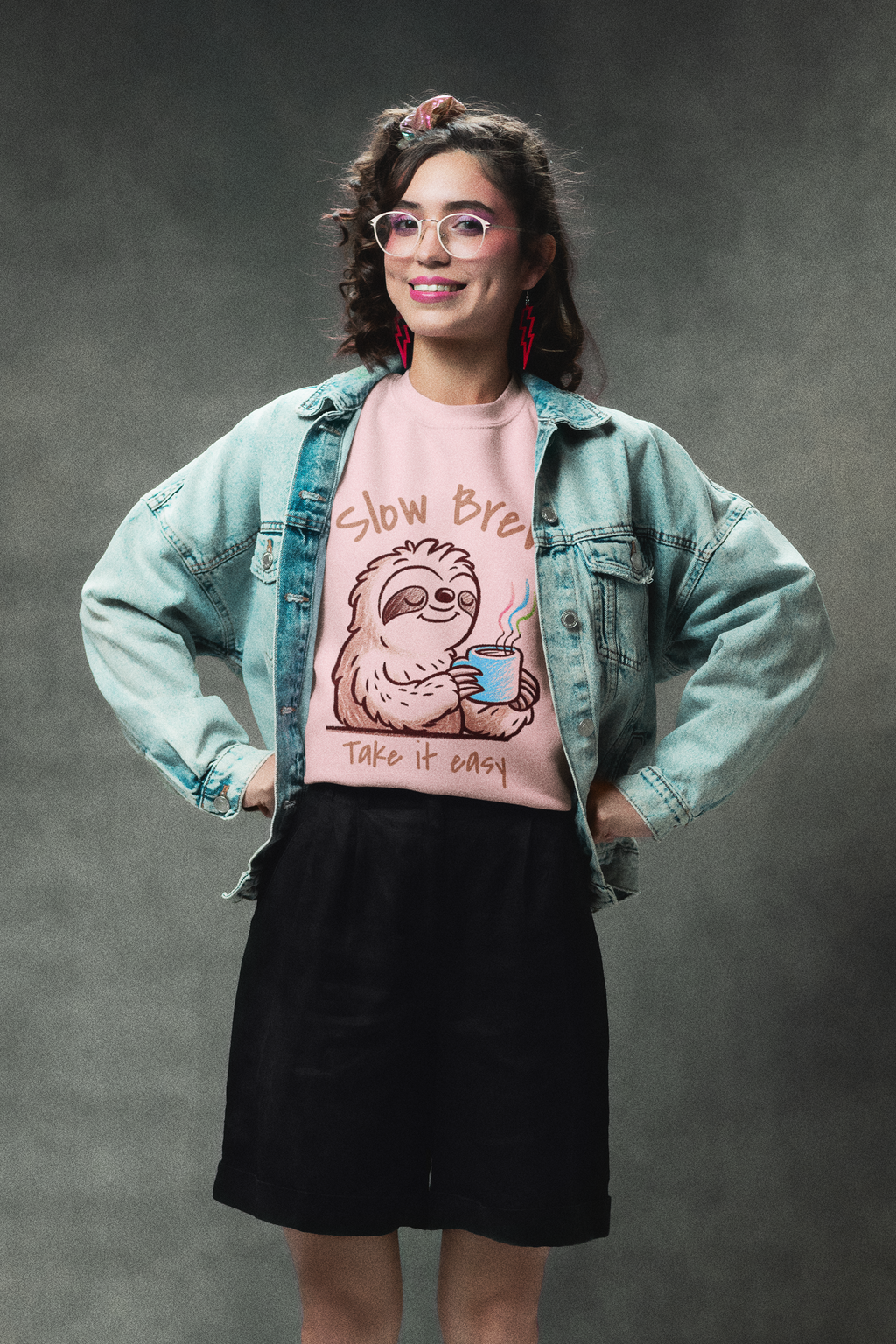 Slow Brew take it easy Sweatshirt, Coffee Lovers Unisex Heavy Blend™ Crewneck Sweatshirt