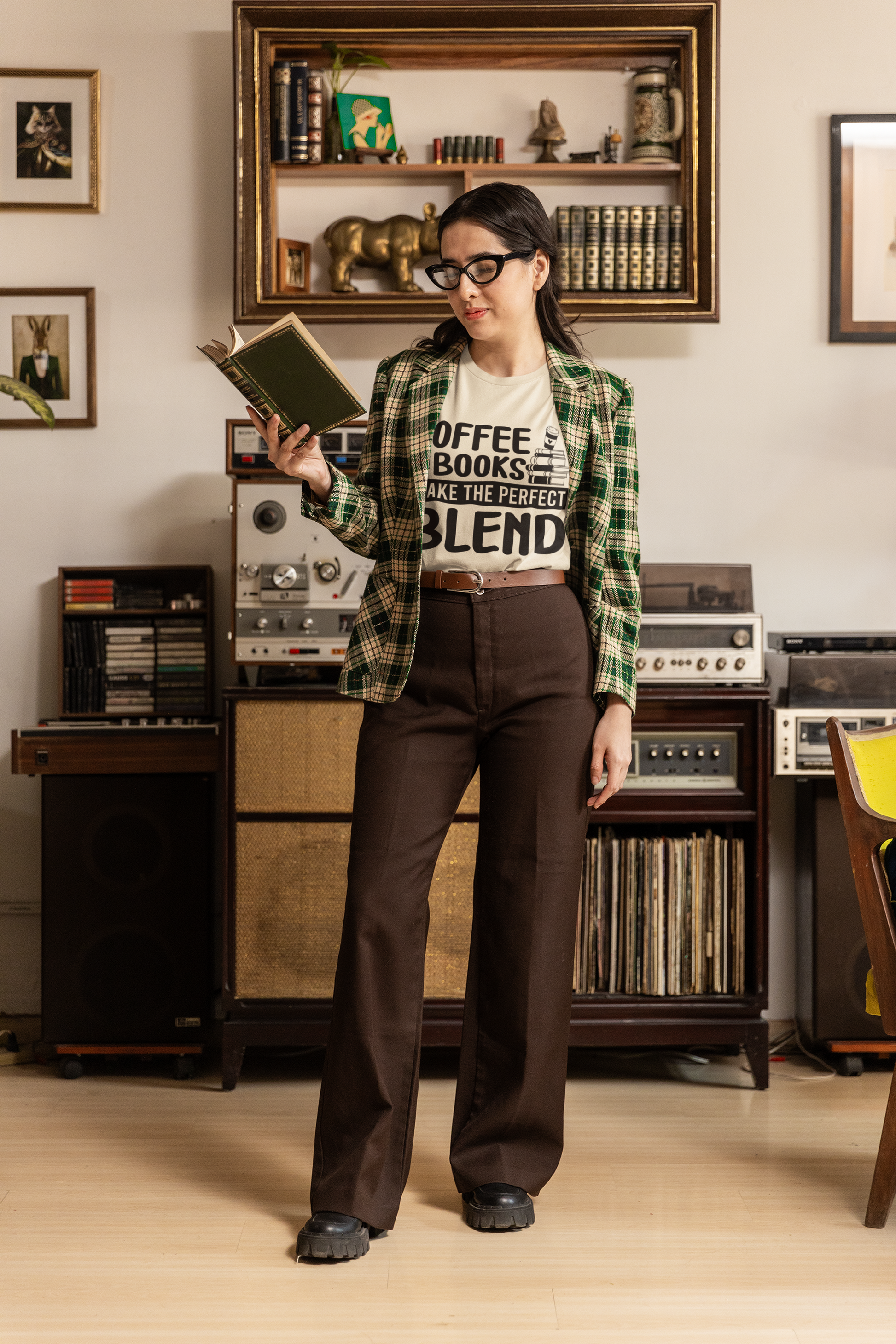Coffee and books make the perfect blend T-Shirt, Coffee Lovers Unisex Softstyle T-Shirt, Coffee Lovers Shirt