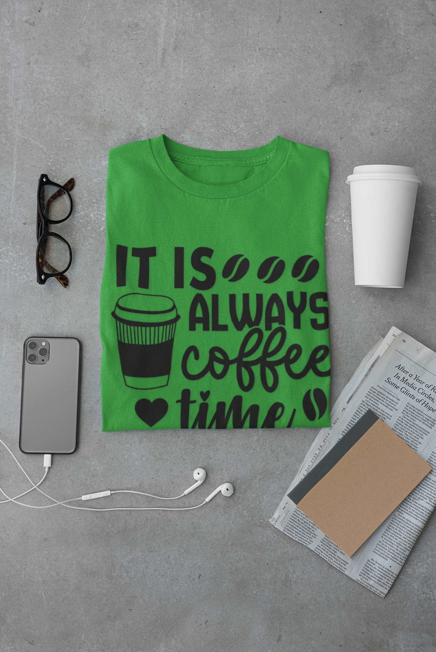 Coffee Time Unisex T-Shirt - Perfect for Baristas, Coffee Lovers, Gifts, Casual Wear, Everyday Comfort