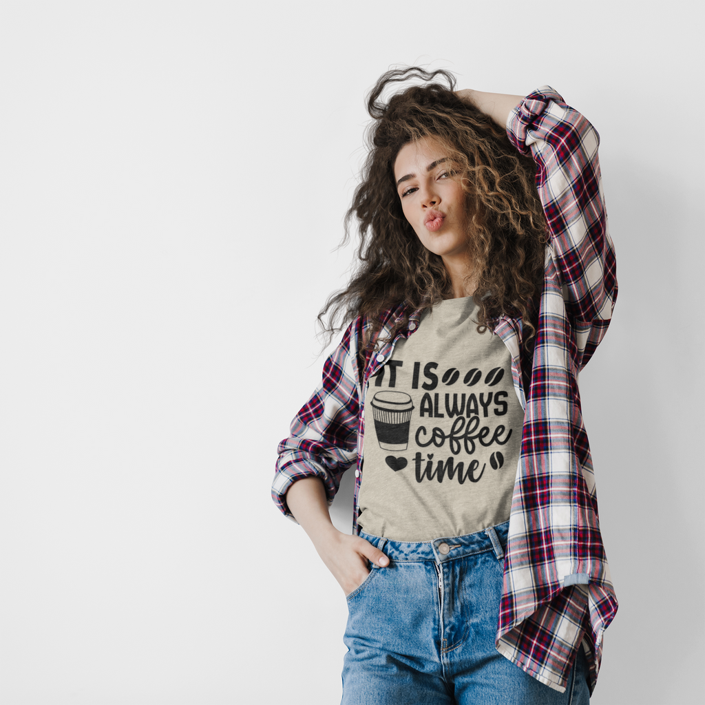 Coffee Time Unisex T-Shirt - Perfect for Baristas, Coffee Lovers, Gifts, Casual Wear, Everyday Comfort