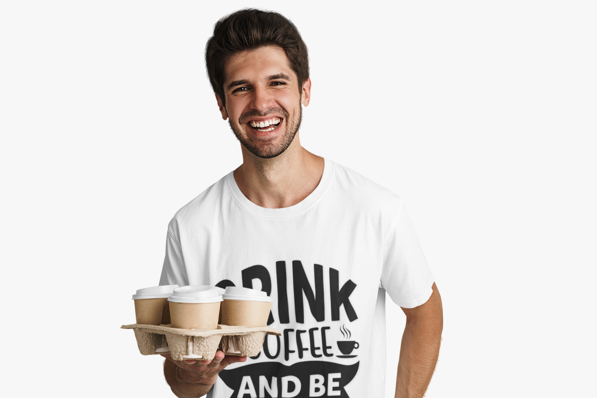 Drink Coffee and Be Awesome Unisex T-Shirt, T-Shirt for Coffee Lovers
