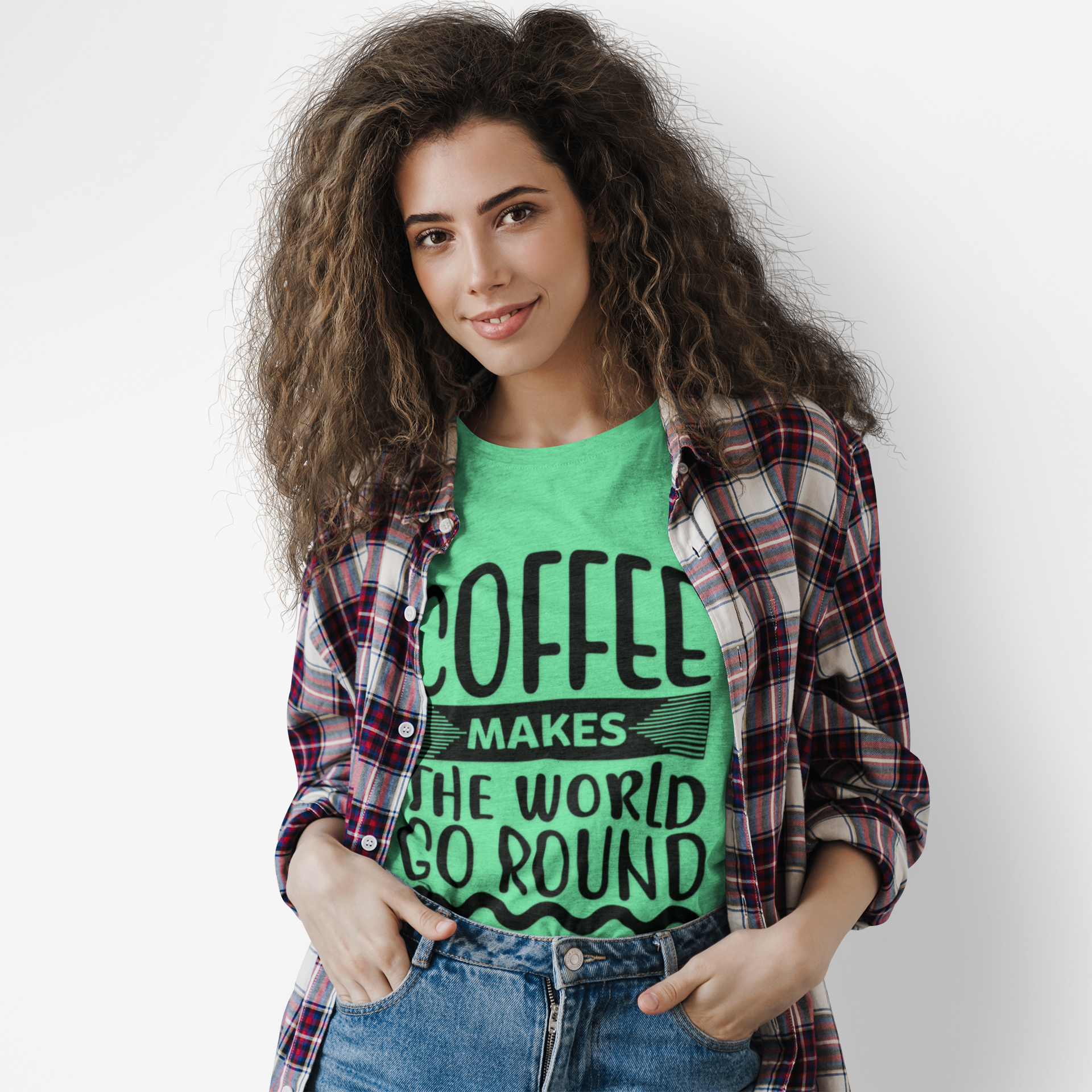 Coffee Makes the World Go Round Unisex T-Shirt, T-Shirt for Coffee Lovers
