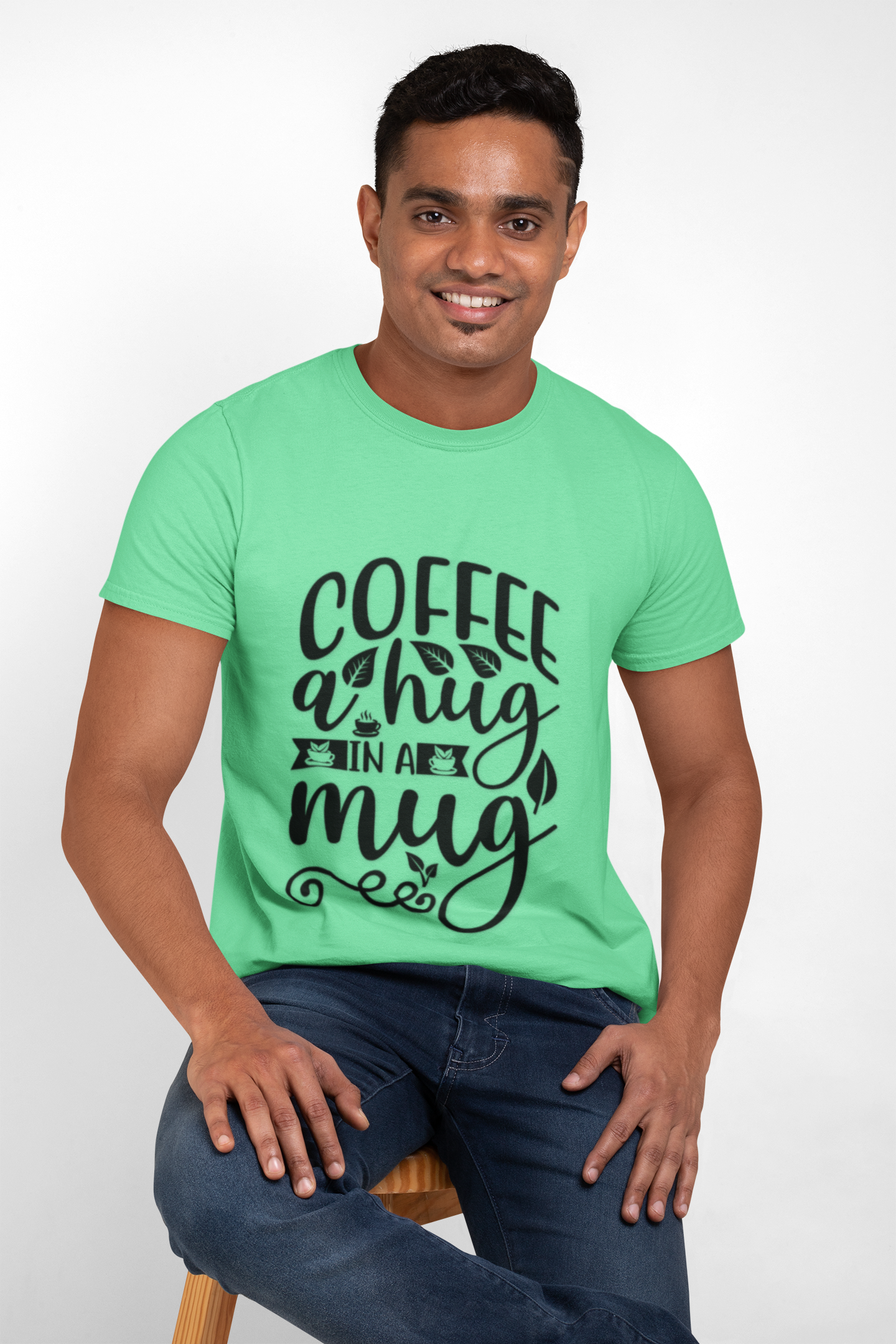 Coffee a Hug in a Mug Unisex Coffee T-Shirt, T-Shirt for Coffee Lovers