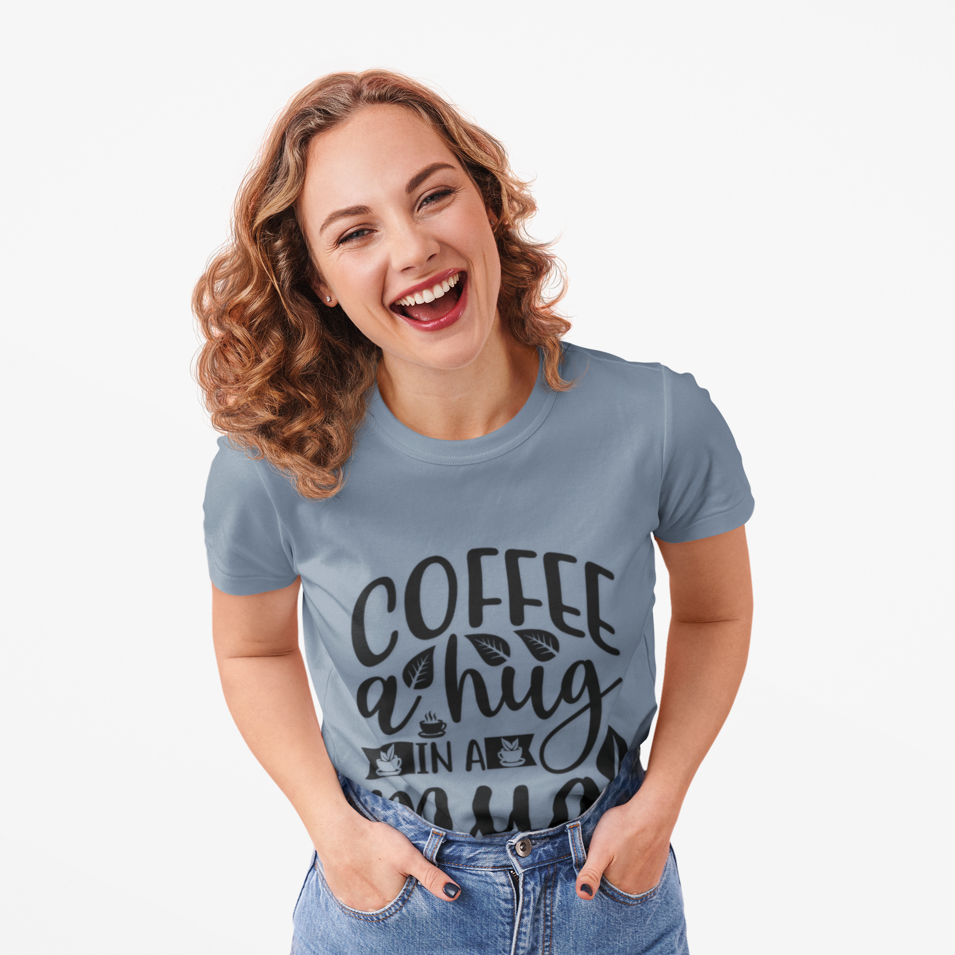 Coffee a Hug in a Mug Unisex Coffee T-Shirt, T-Shirt for Coffee Lovers