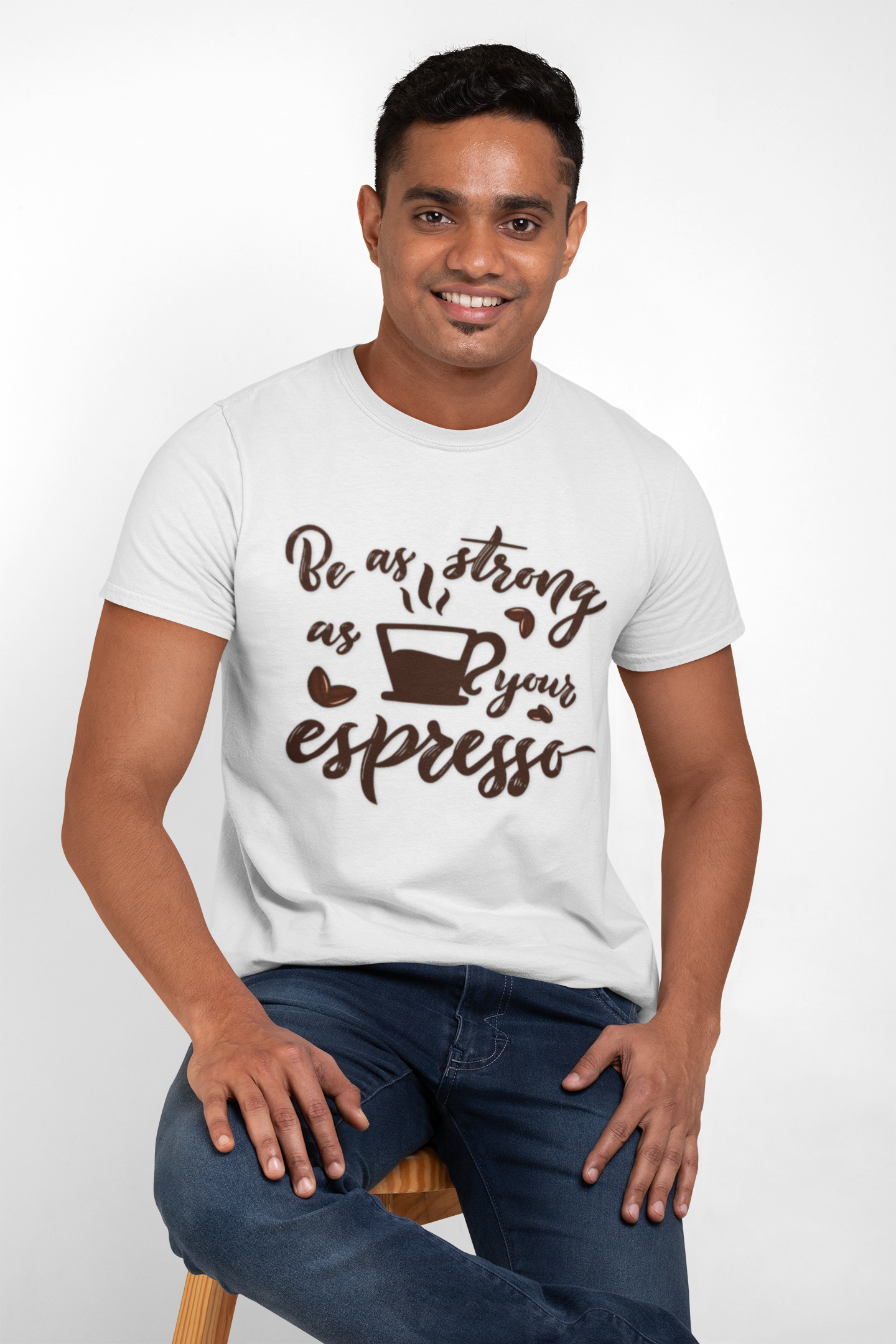 Be as strong as your espresso T-Shirt, Coffee Lovers Unisex Softstyle T-Shirt, Gift for him for her, Espresso T-Shirt