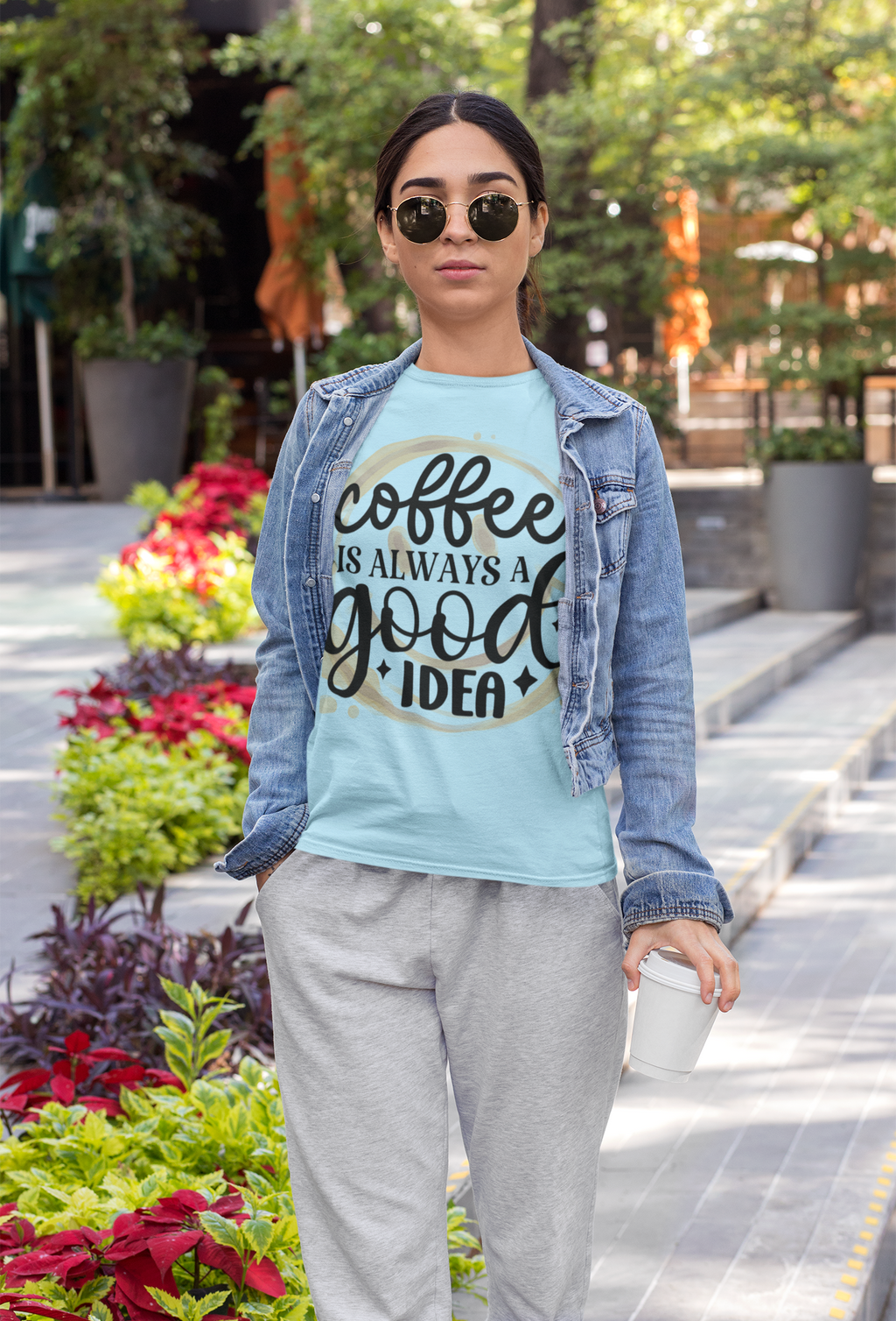 Coffee is always a good idea Softstyle T-Shirt, T-Shirt for Coffee Lovers, Cute T-Shirt, Gift for him for her, Coffee Unisex T-Shirt