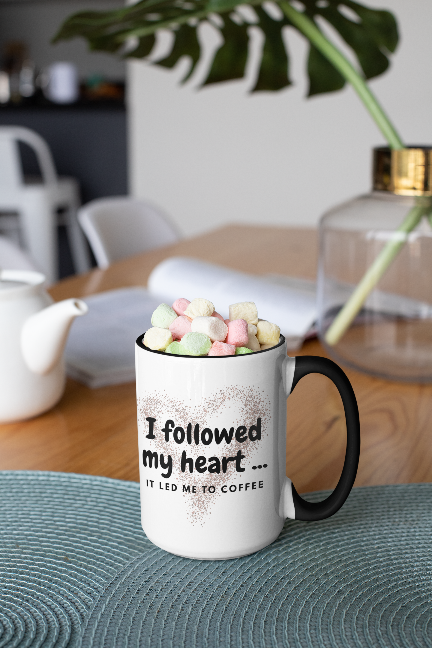 I followed my heart... it led me to coffee mug, Coffee Mug for Coffee Lovers, Cute Coffee Mug, Gift for her for him, Coffee Mug (11, 15oz)