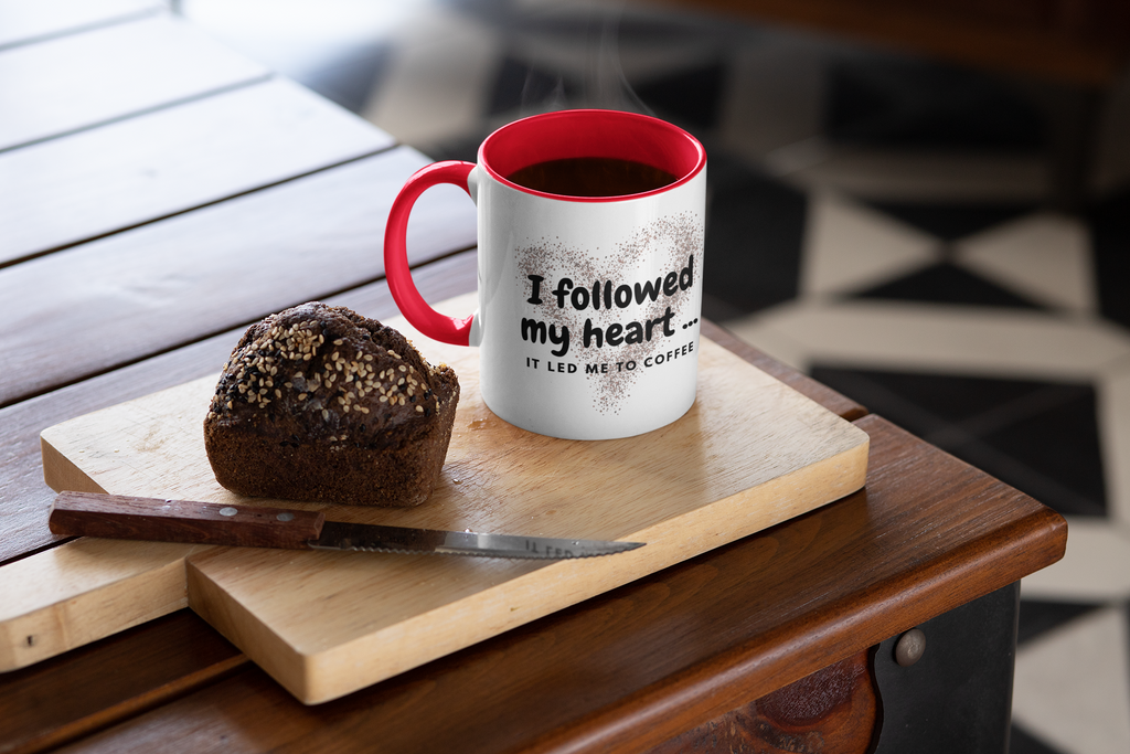 I followed my heart... it led me to coffee mug, Coffee Mug for Coffee Lovers, Cute Coffee Mug, Gift for her for him, Coffee Mug (11, 15oz)