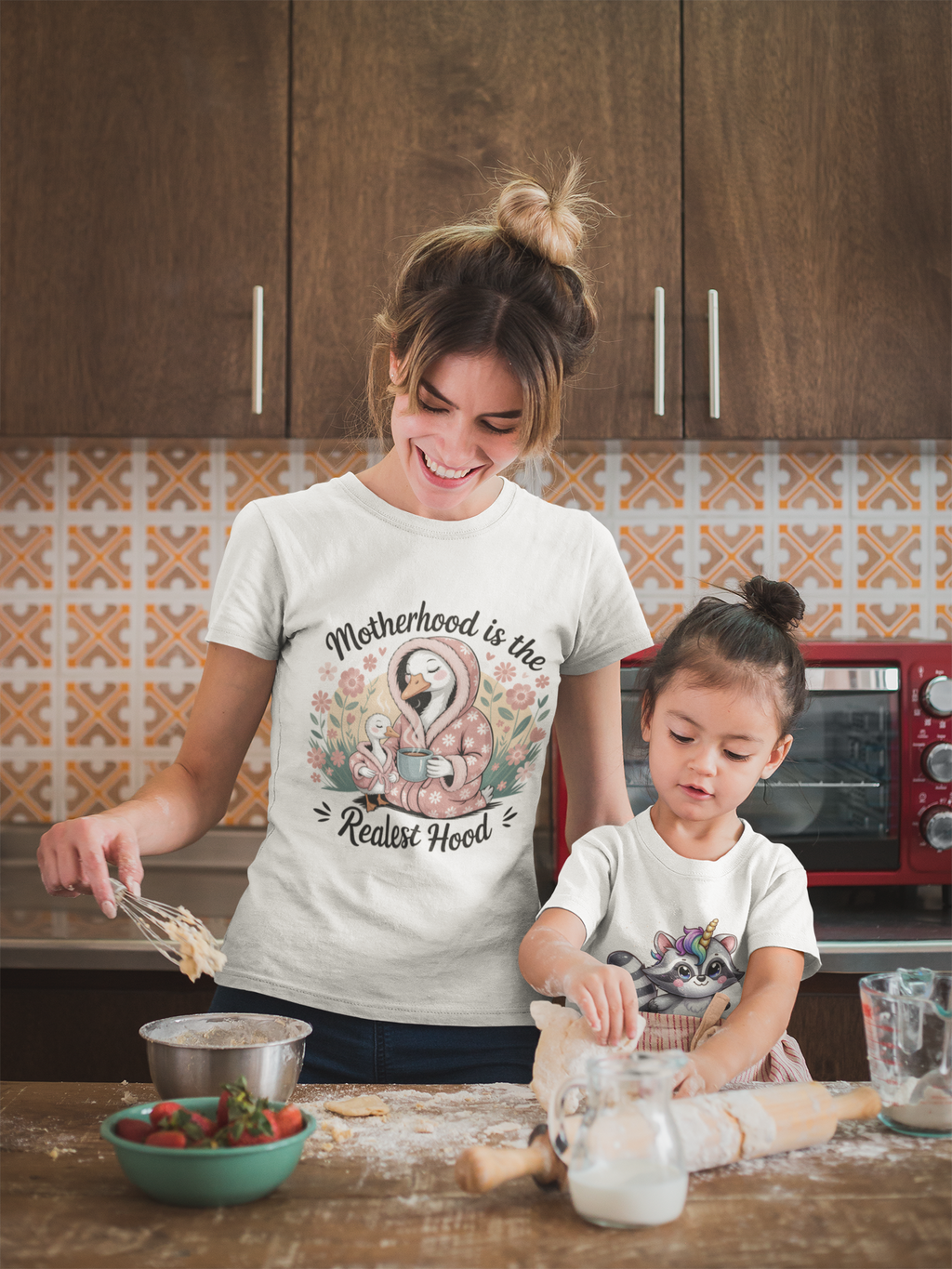 Mother's Day T-Shirt, Motherhood is the Realest Hood T-Shirt