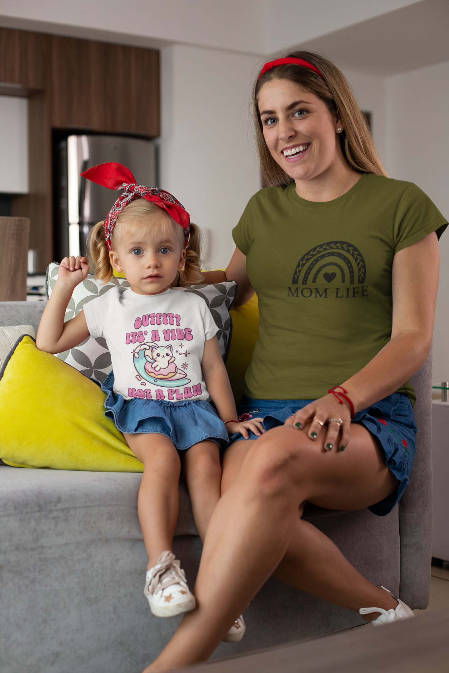 Mother's Day T-Shirt, Mom Life T-Shirt, Cute message back side