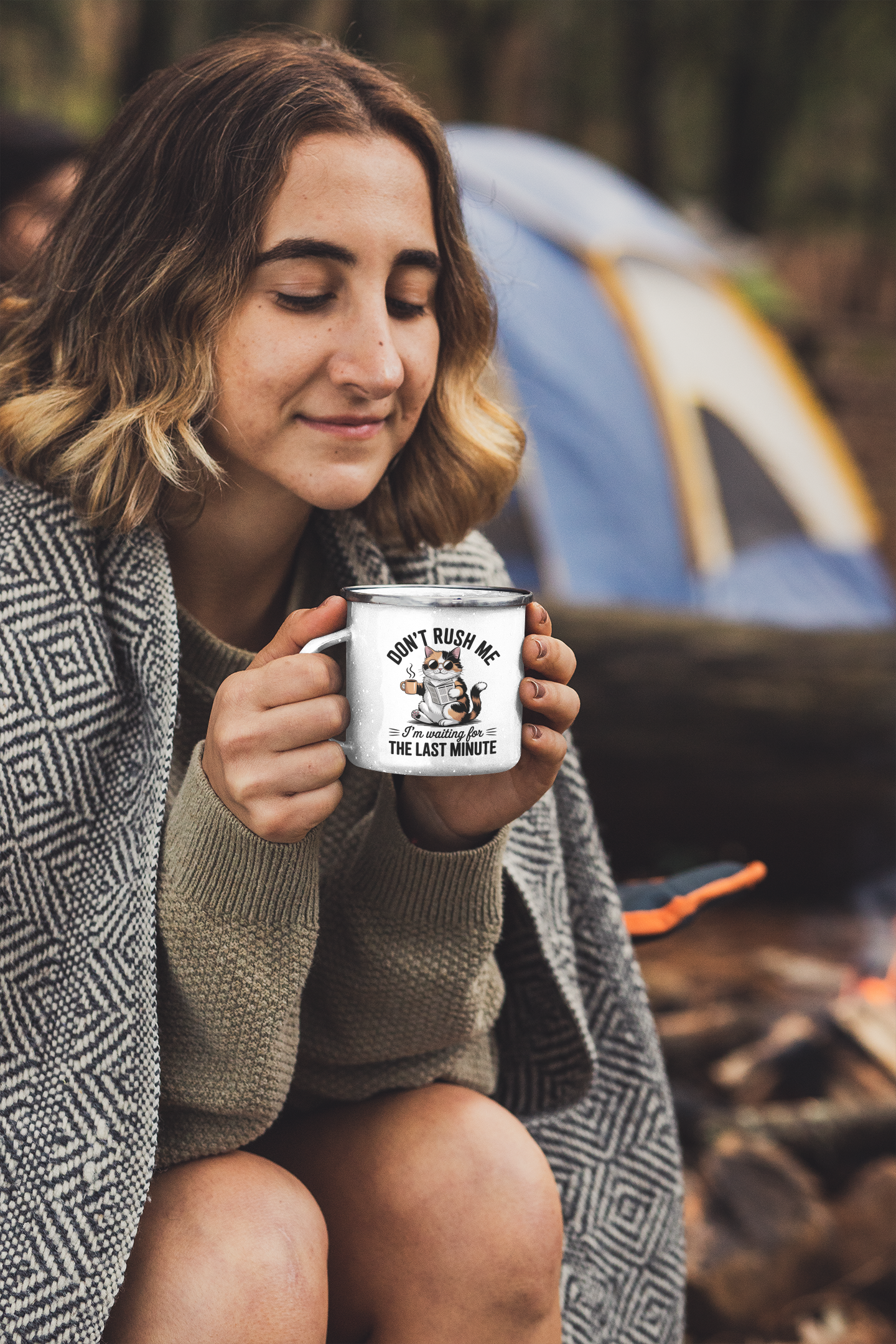 Don't rush me I'm waiting for the last minute Coffee Mug, Camping Mug, Travel Mug