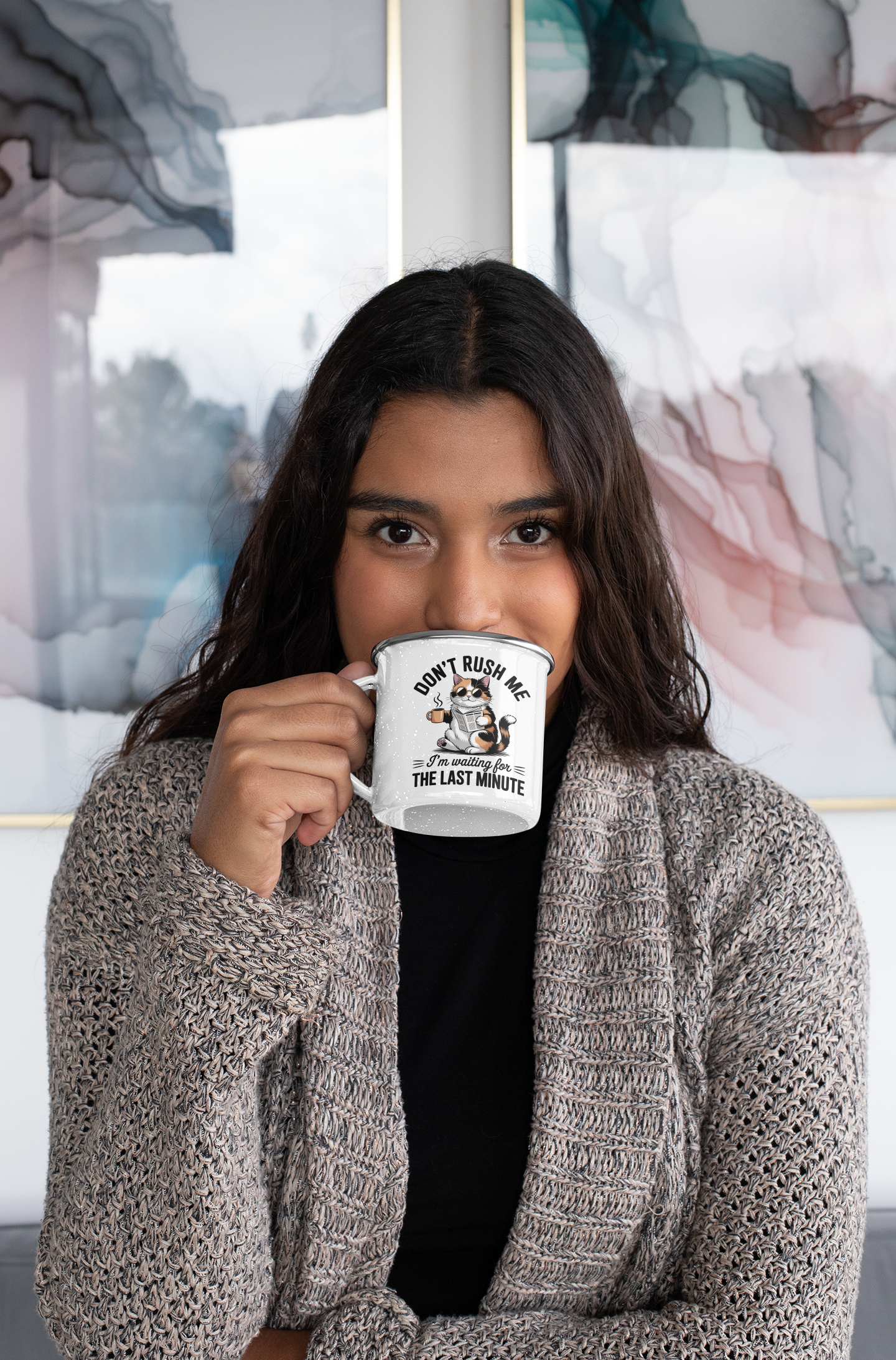 Don't rush me I'm waiting for the last minute Coffee Mug, Camping Mug, Travel Mug