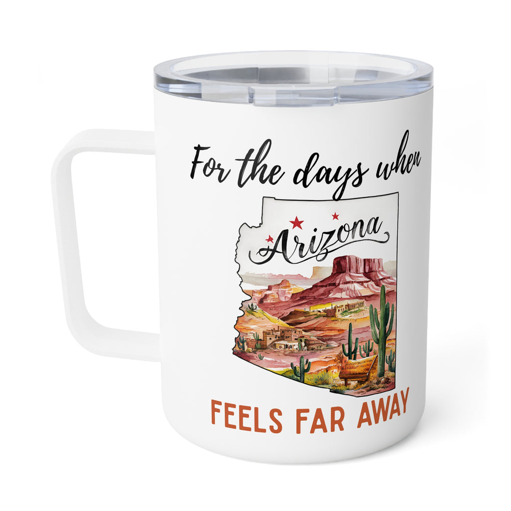 Arizona Insulated Coffee Mug, State Mug, Housewarming candle