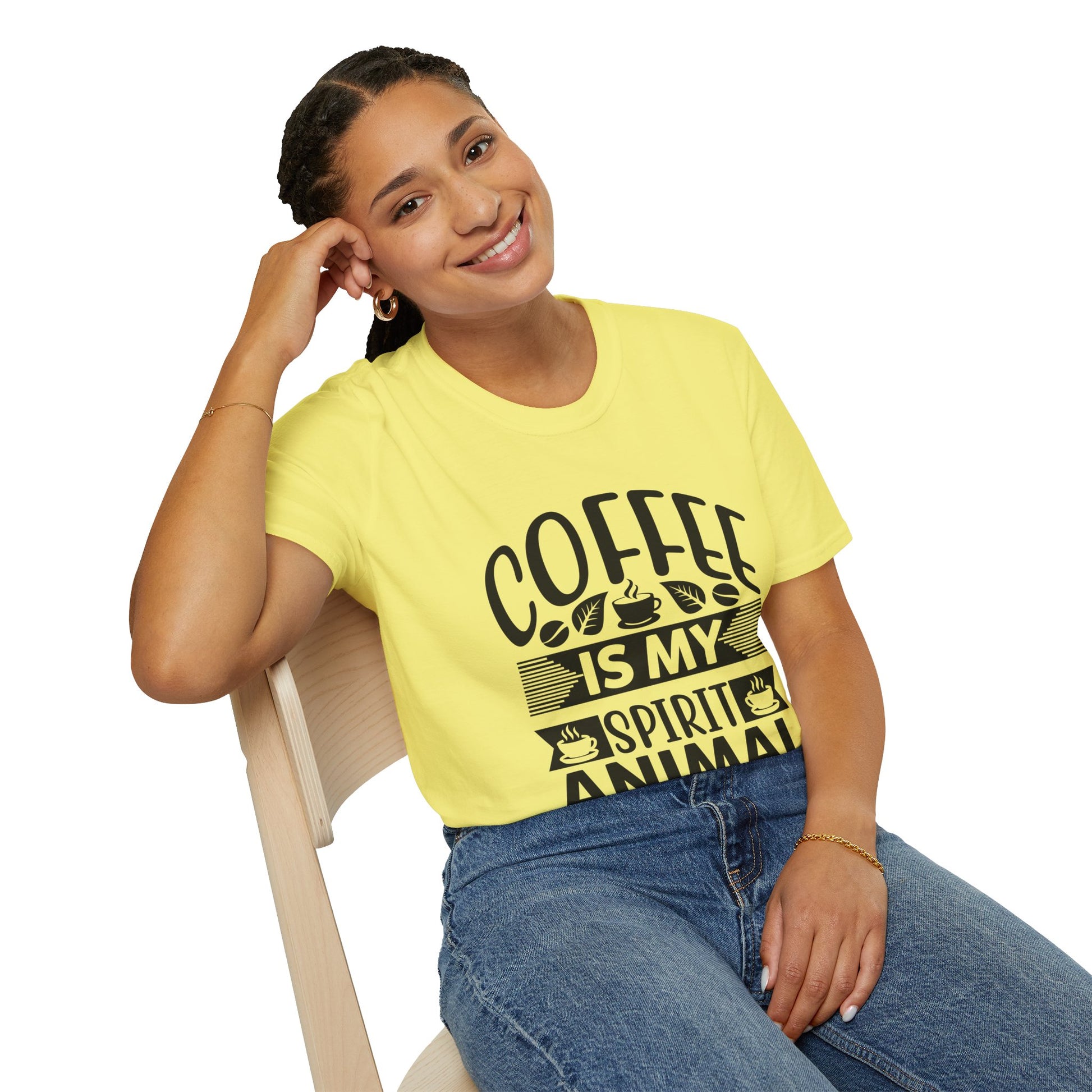 Coffee Is My Spirit Animal Unisex T-Shirt, T-Shirt for Coffee Lovers
