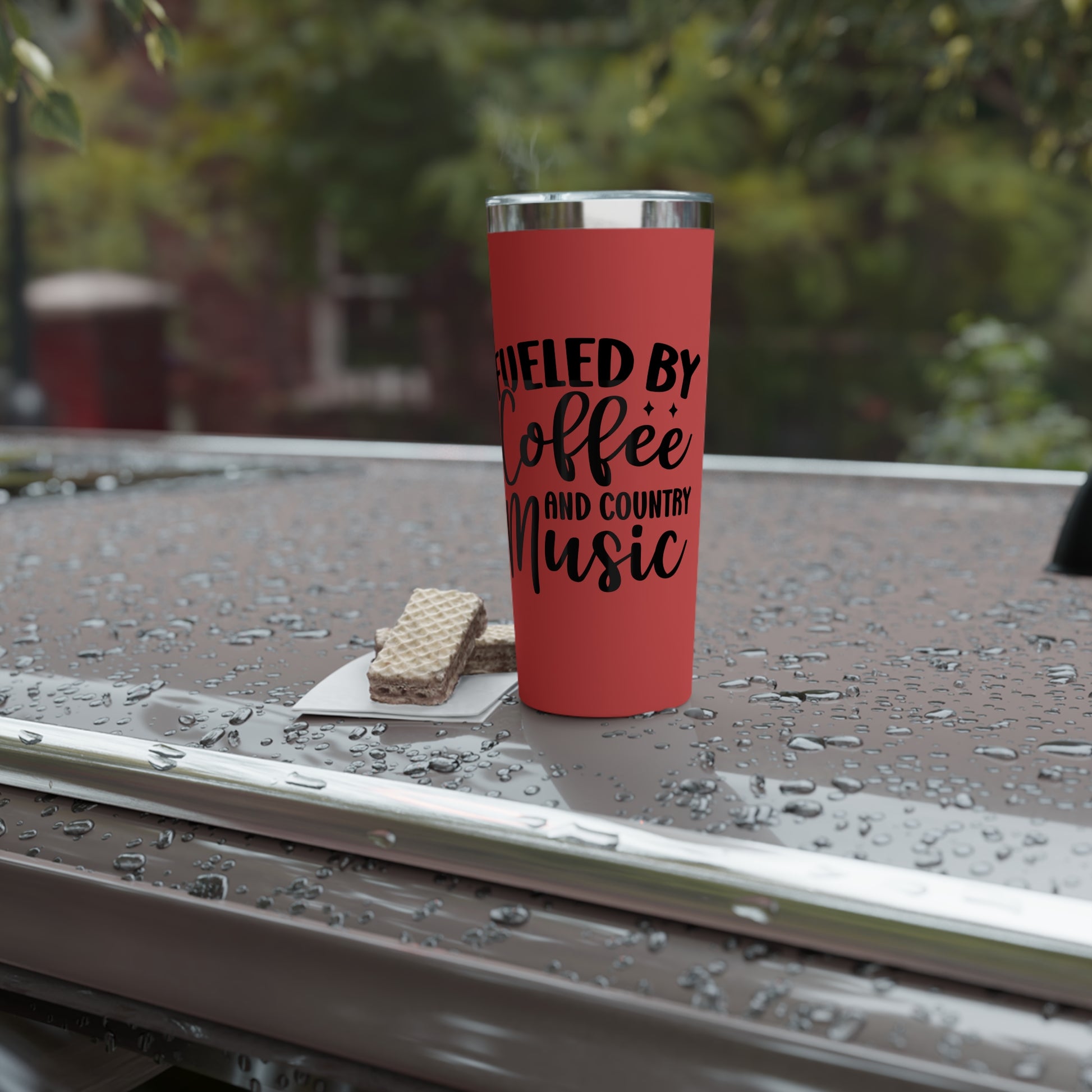 Fueled by Coffee and Country Music - Vacuum Insulated Tumbler - 22oz.